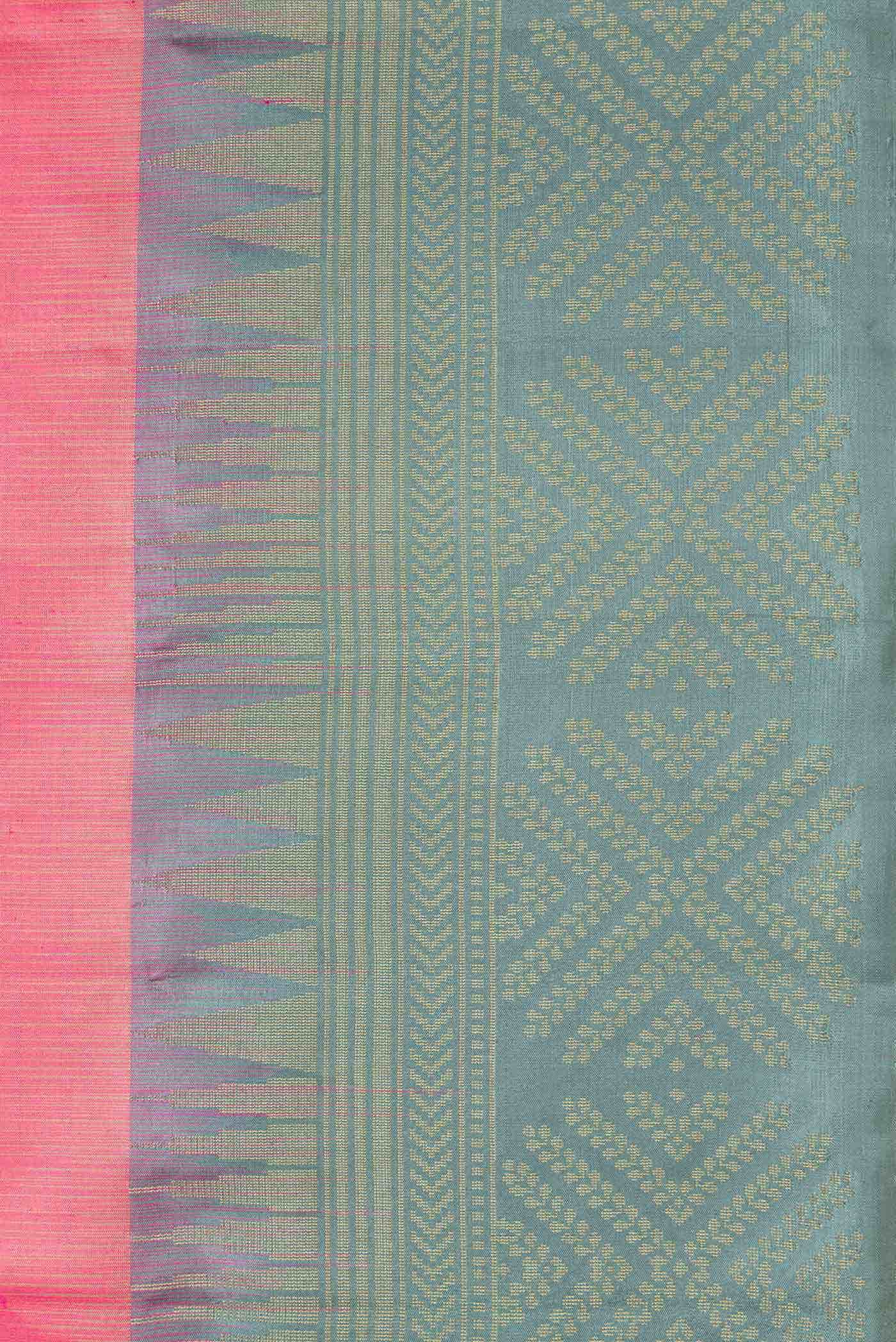 Pink Dual Tone Soft Silk Saree