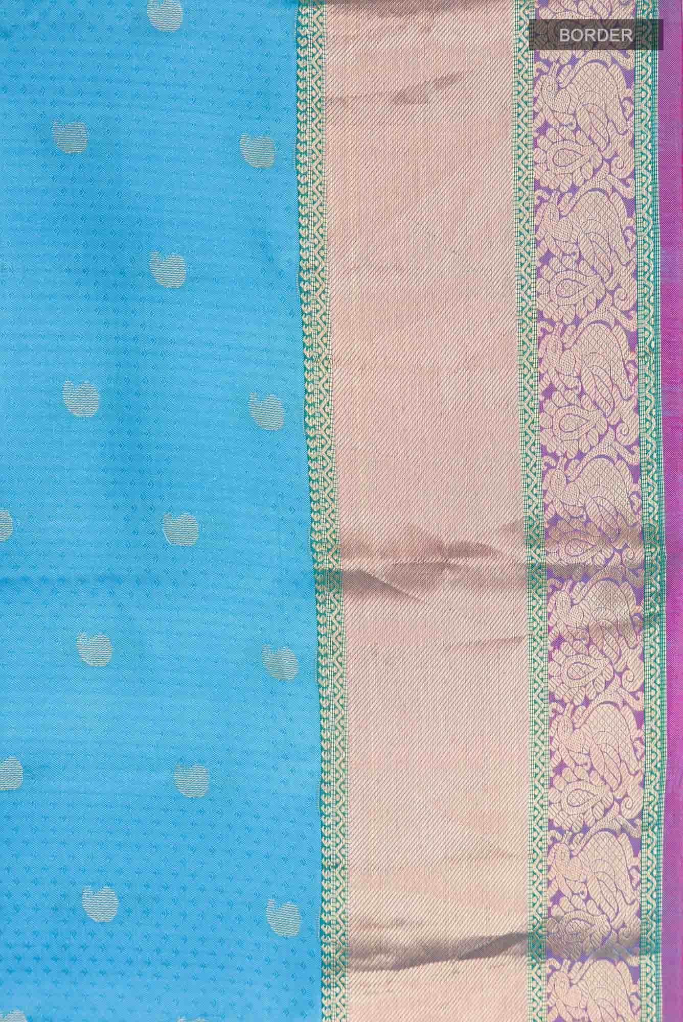Blue Kanchipuram Silk Saree
