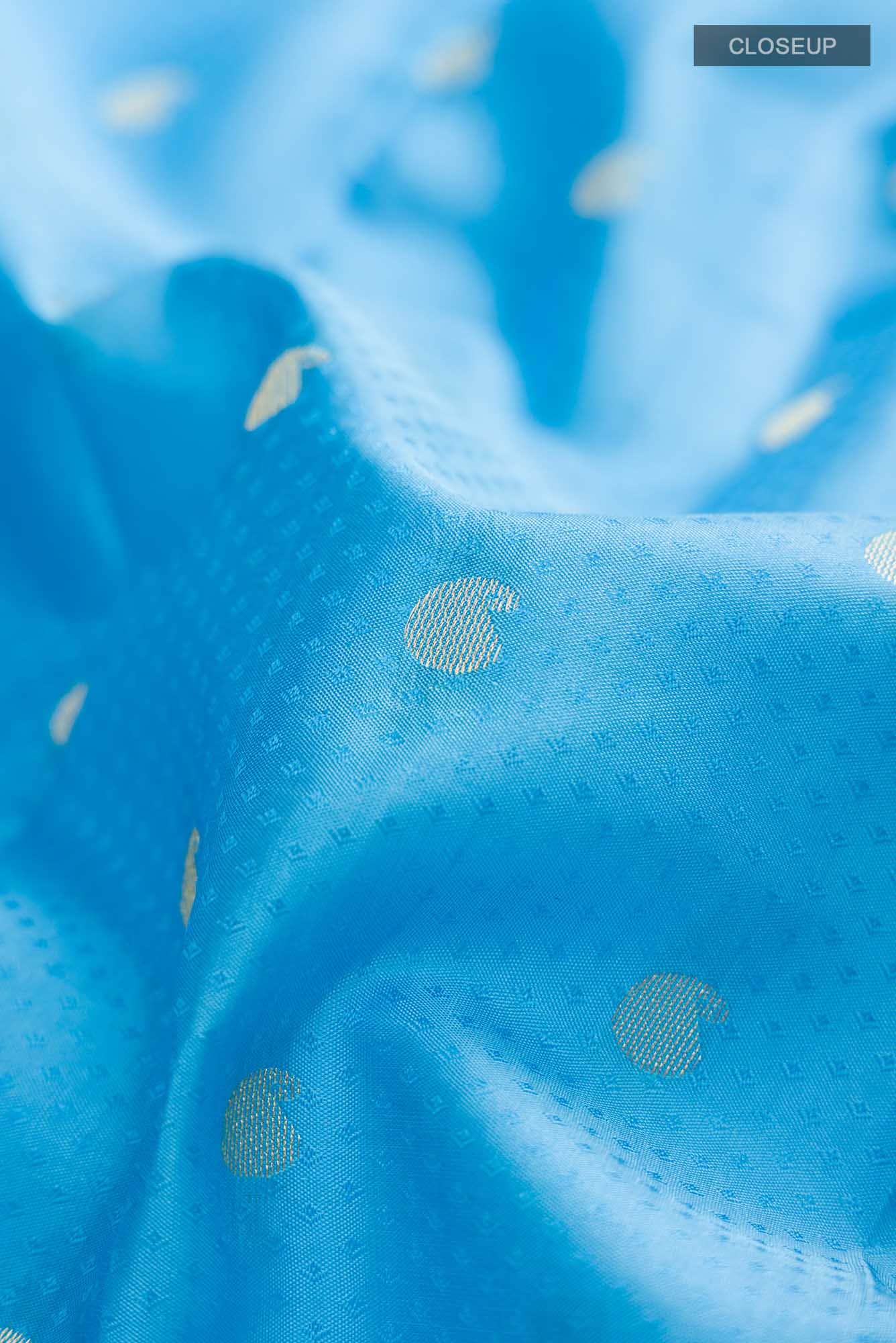 Blue Kanchipuram Silk Saree