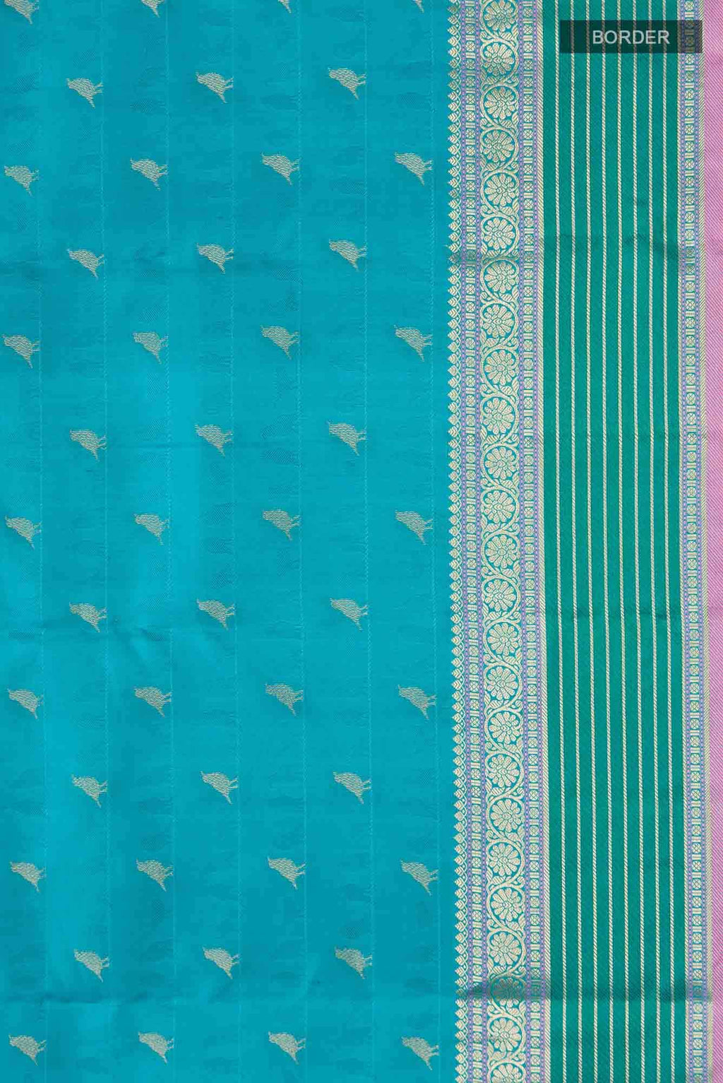 Blue Kanchipuram Silk Saree
