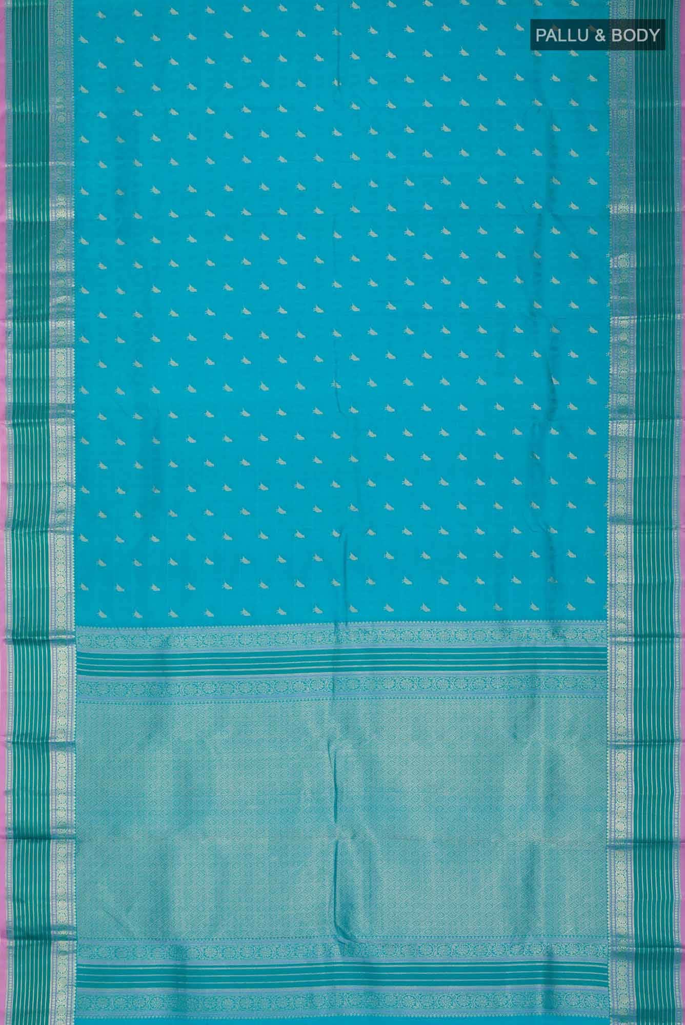 Blue Kanchipuram Silk Saree
