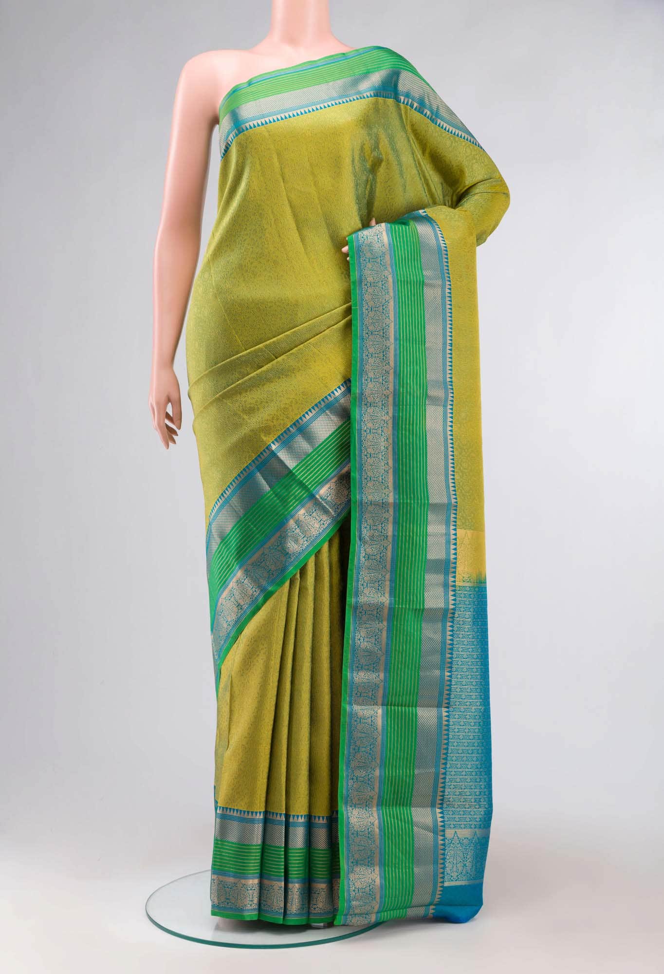 Green Kanchipuram Silk Saree