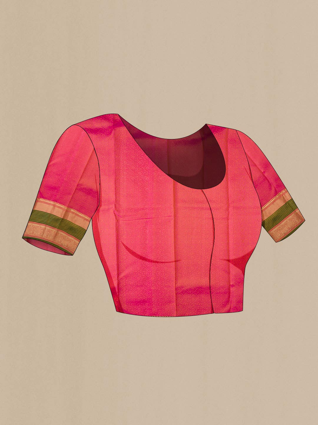 Mustard Kanchipuram Silk Saree