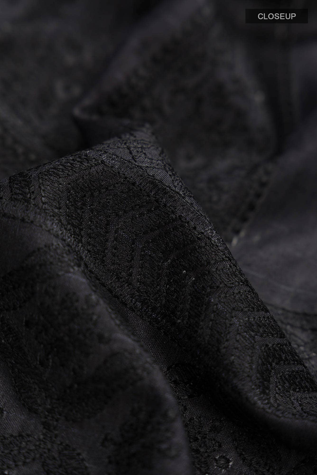 Black Tussar Silk Saree
