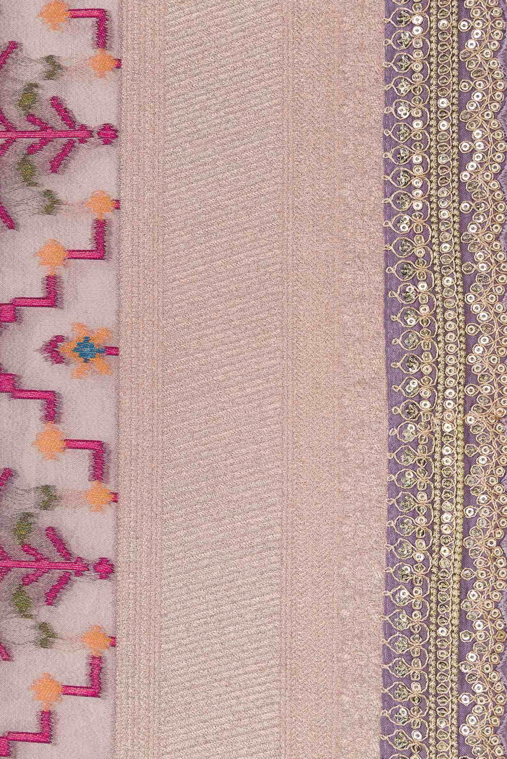 Lilac Dual Tone Kota Silk Saree