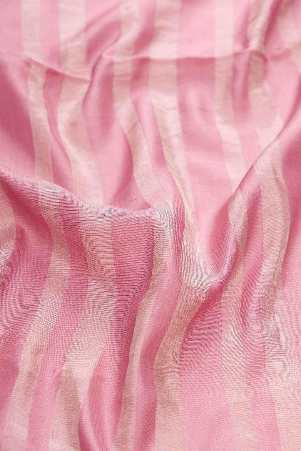 Pink Tussar Silk Saree