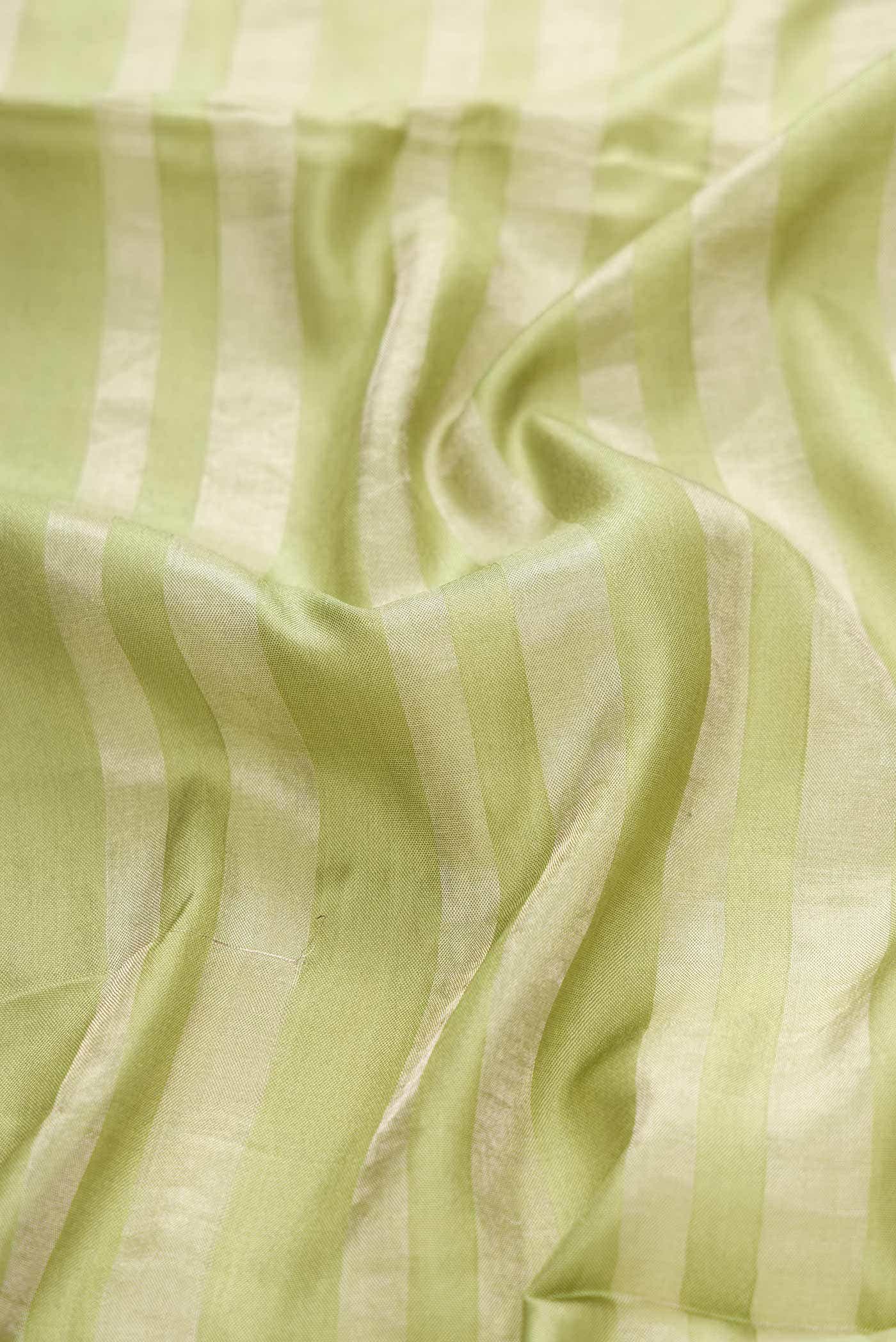 Light Green Tussar Silk Saree