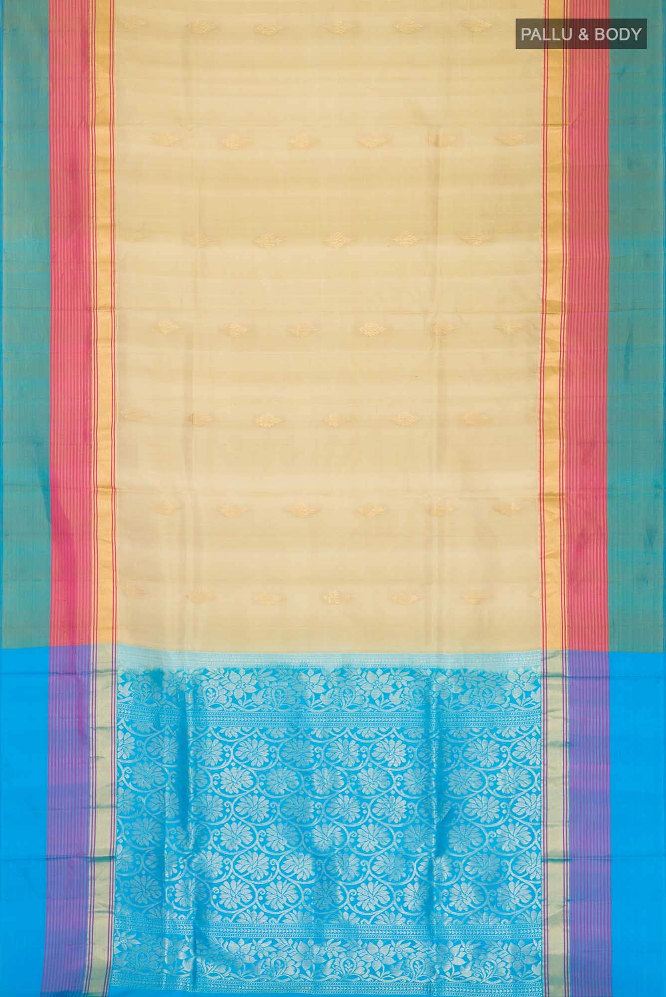 Beige Soft Silk Saree