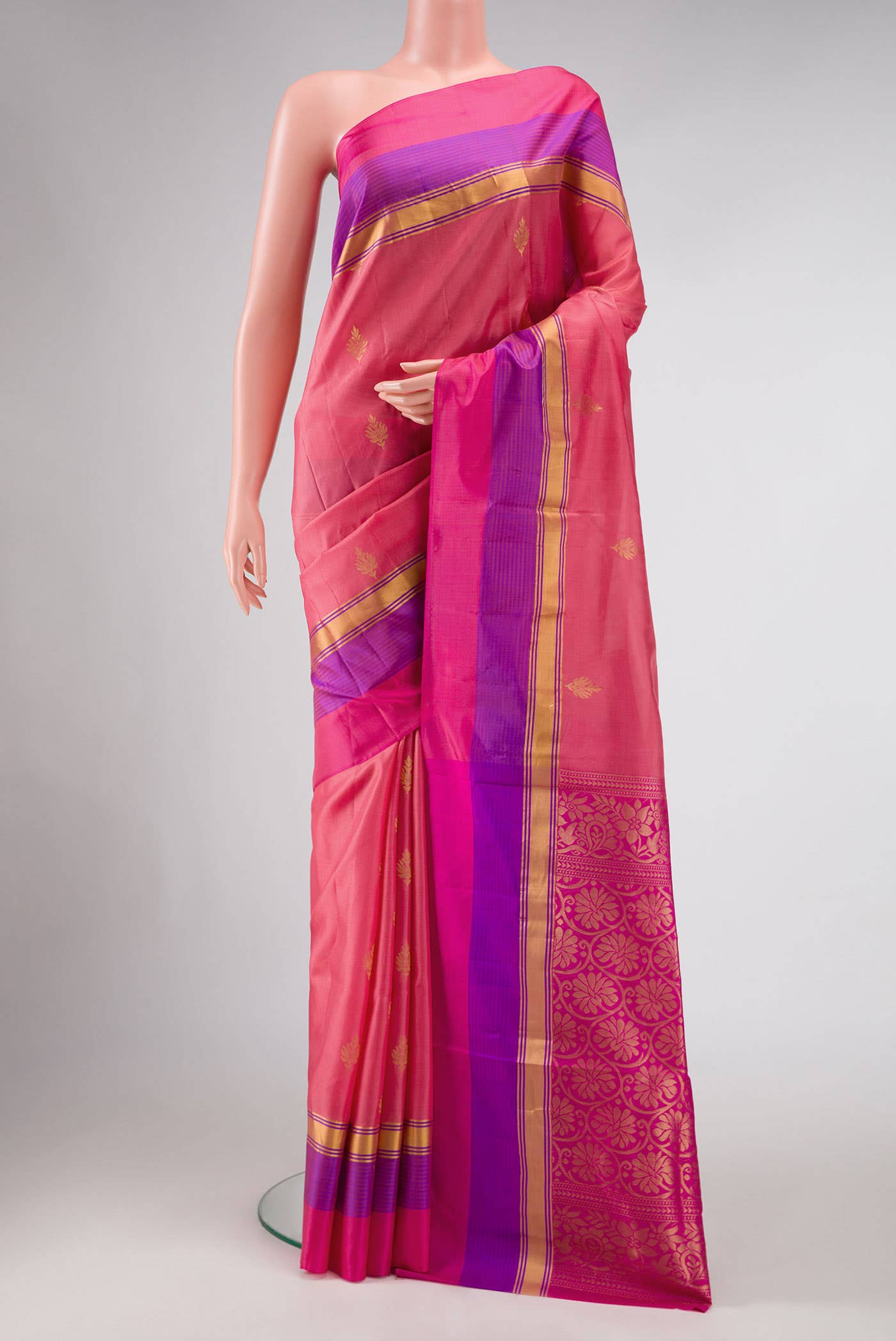 Pink Soft Silk Saree