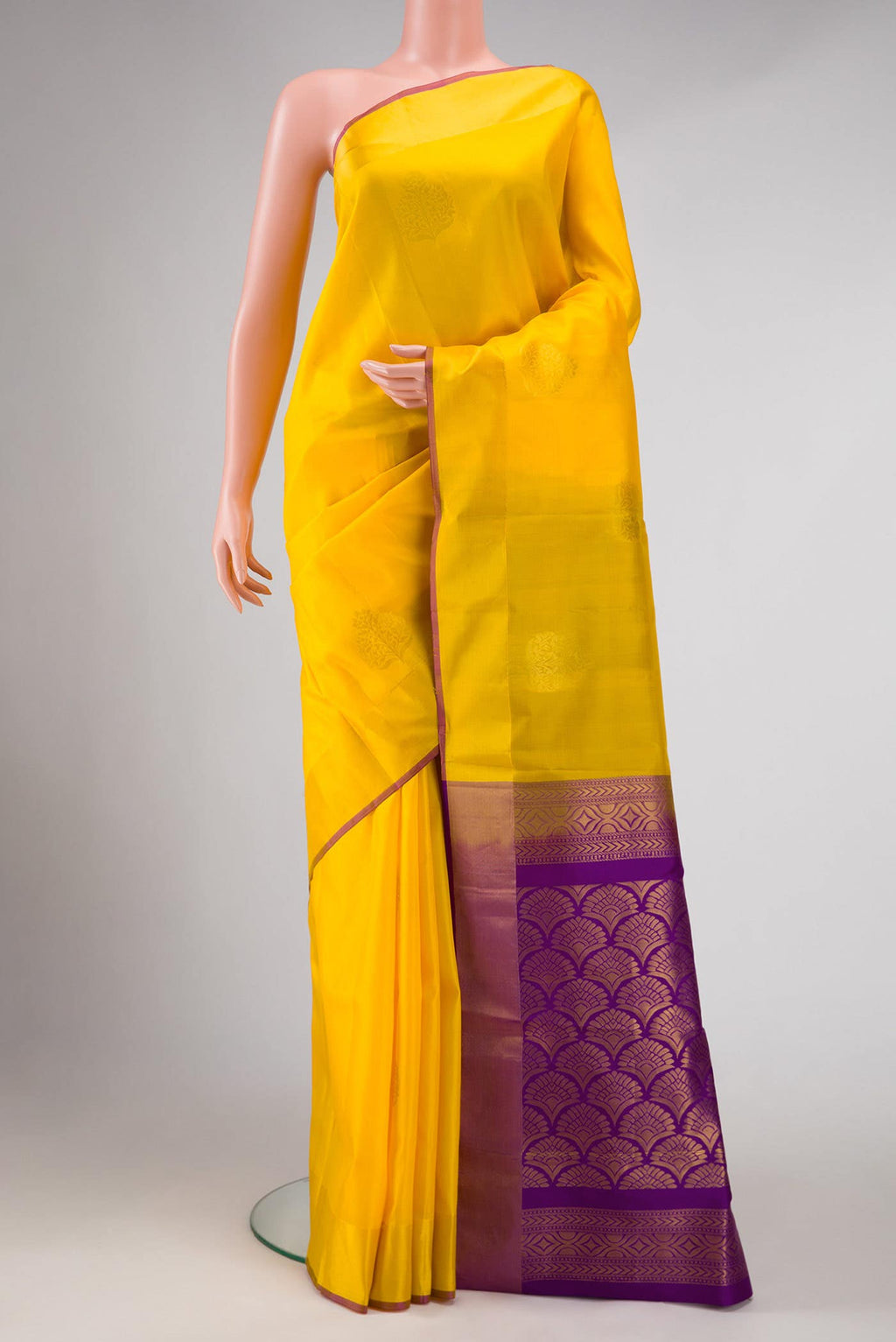 Yellow Soft Silk Saree