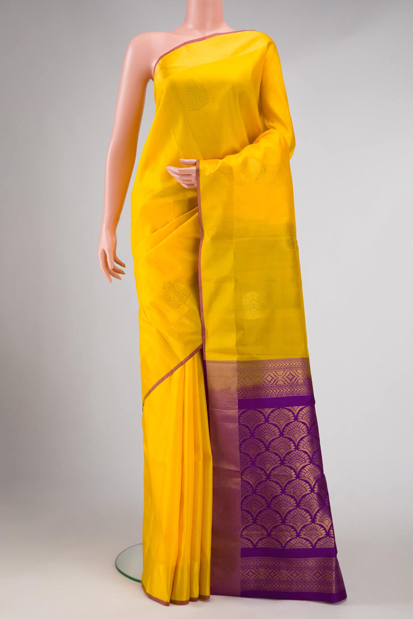 Yellow Soft Silk Saree