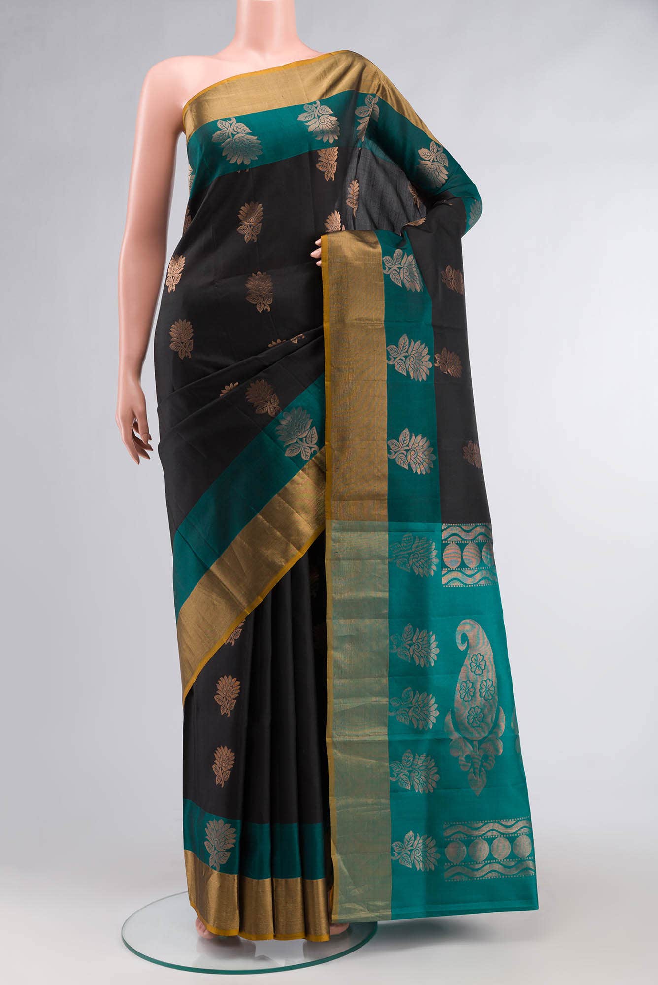 Black Soft Silk Saree