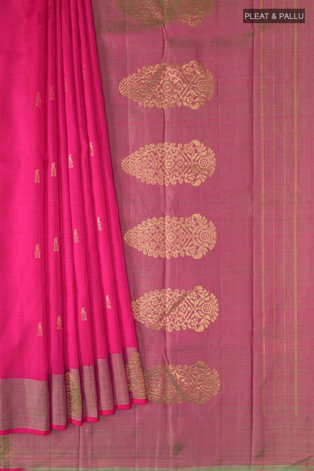 Pink Kanchipuram Silk Saree