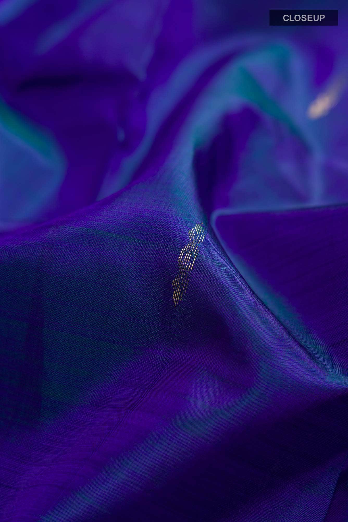 Blue Kanchipuram Silk Saree