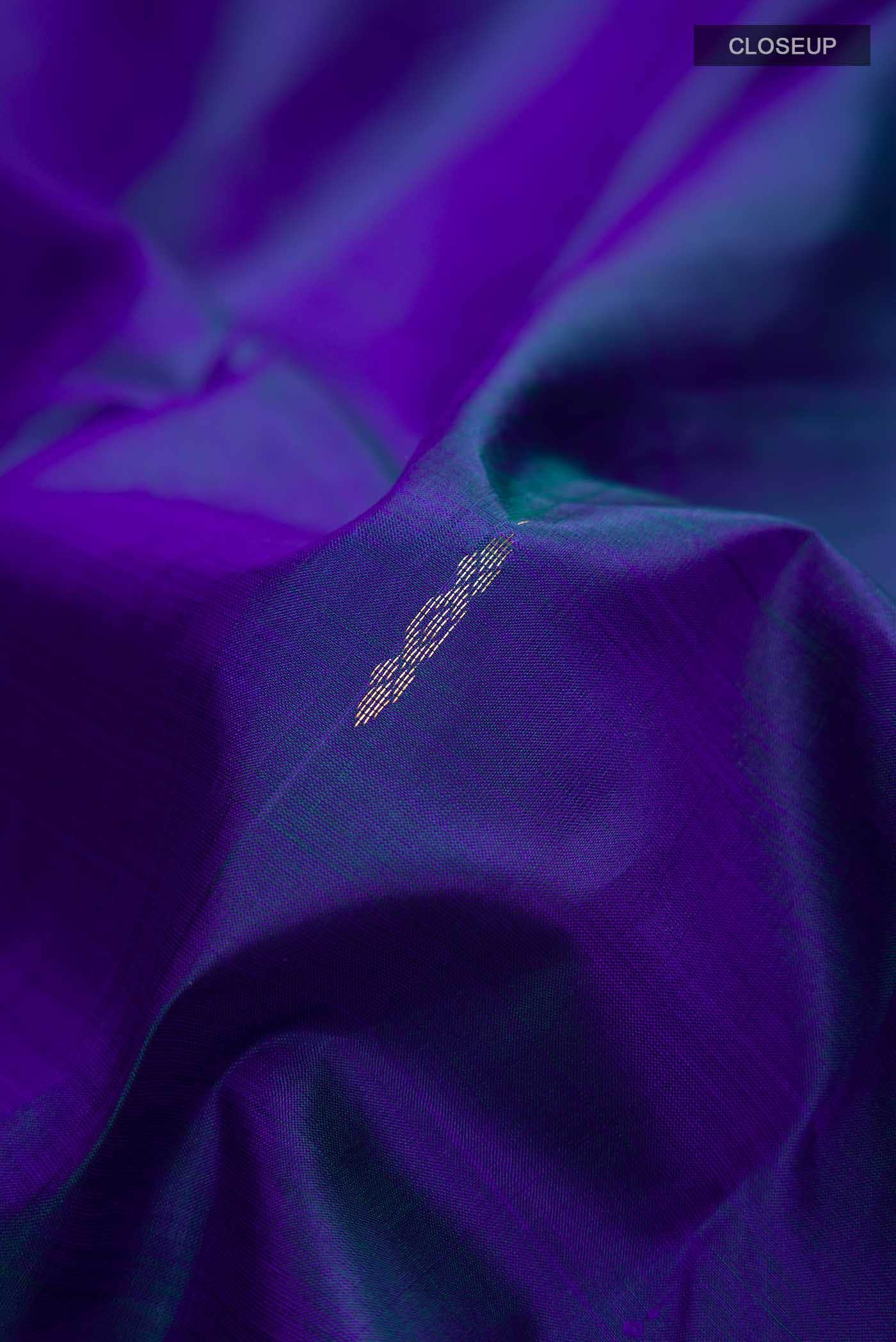 Blue Kanchipuram Silk Saree