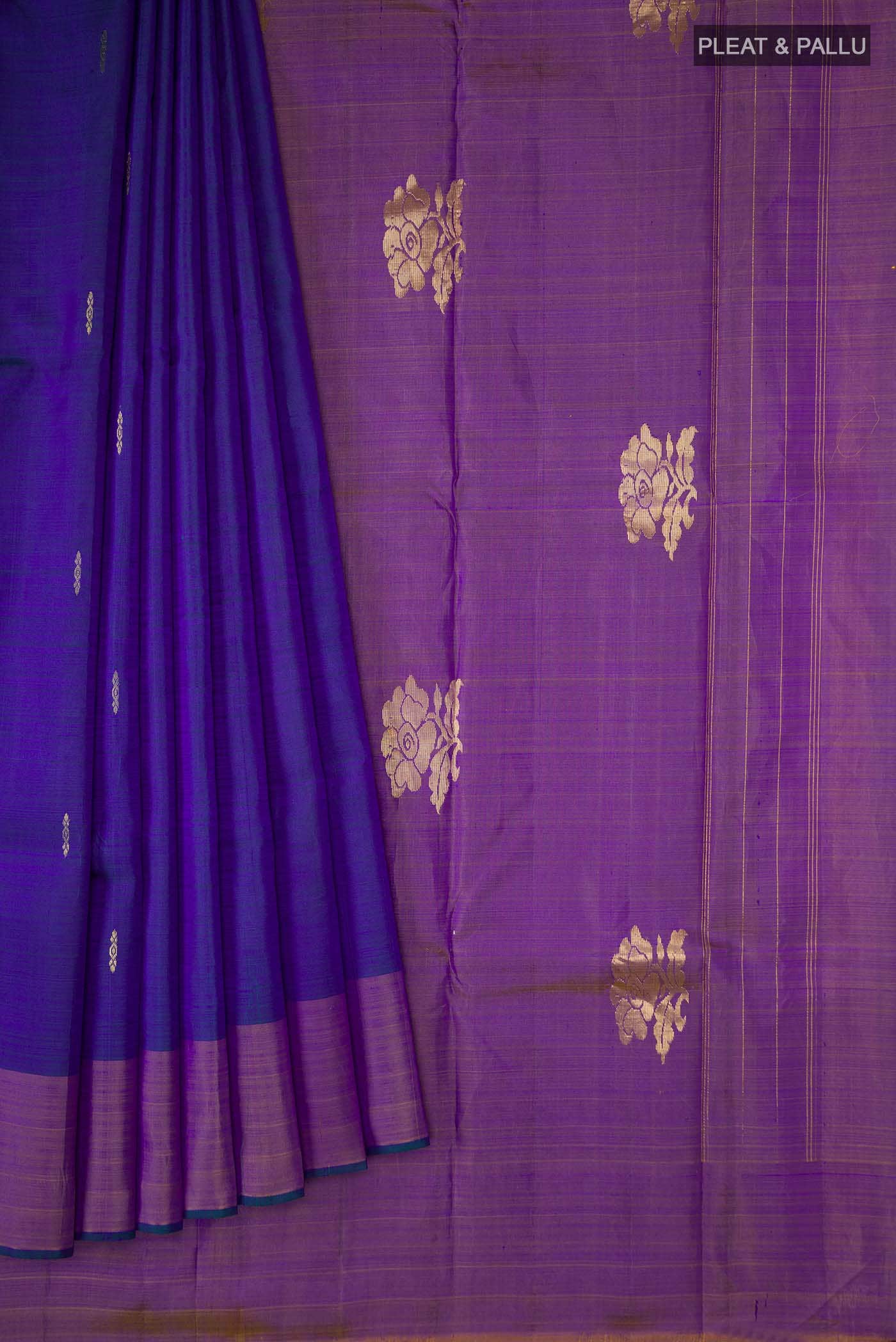 Blue Kanchipuram Silk Saree