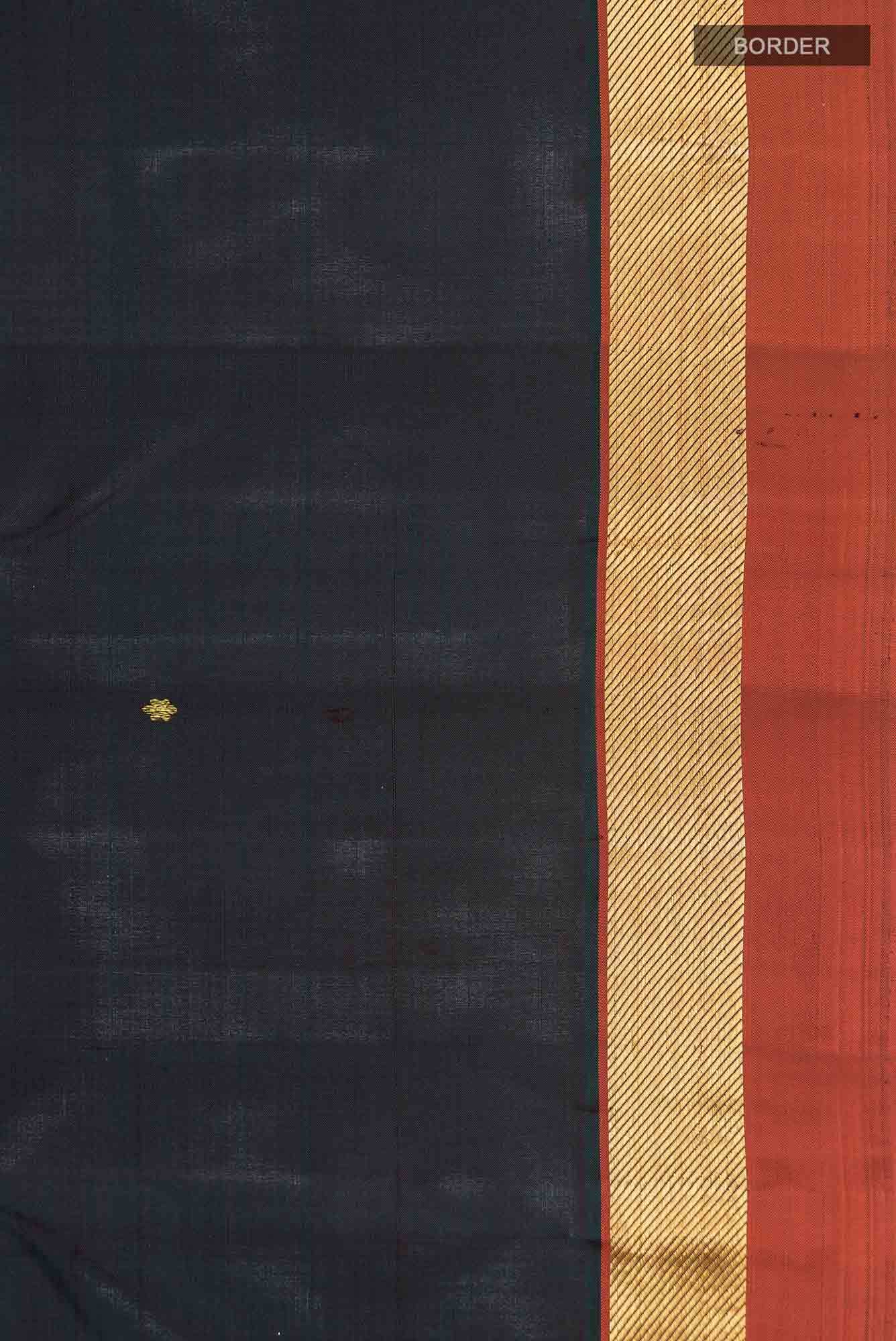 Black Kanchipuram Silk Saree