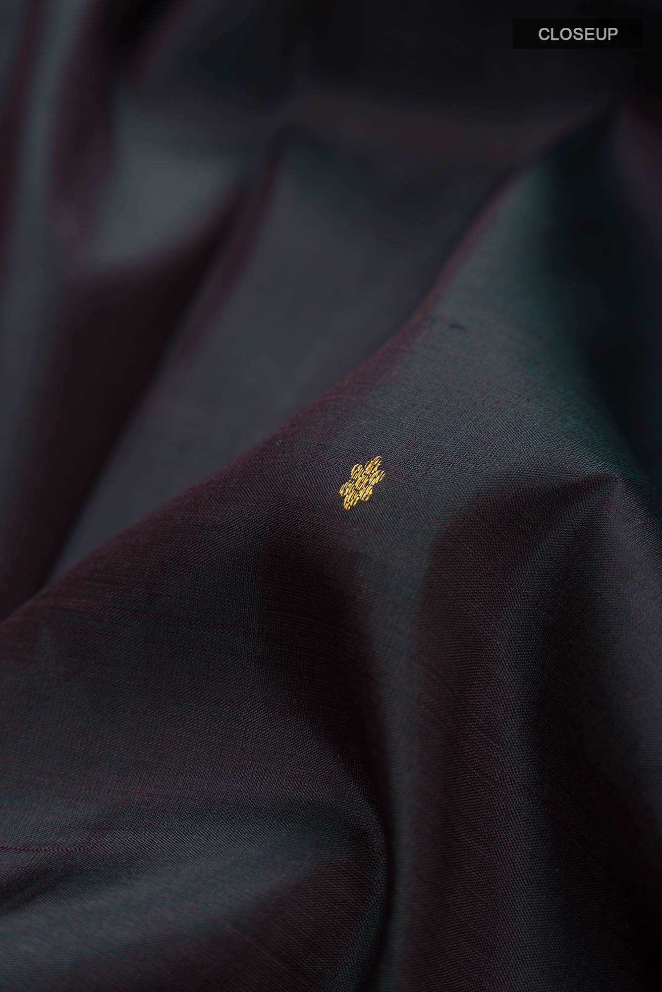 Black Kanchipuram Silk Saree