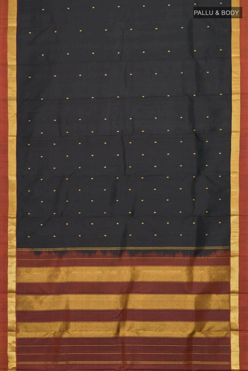 Black Kanchipuram Silk Saree