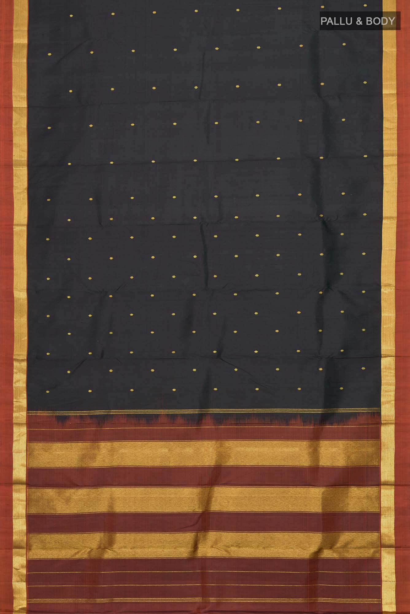 Black Kanchipuram Silk Saree
