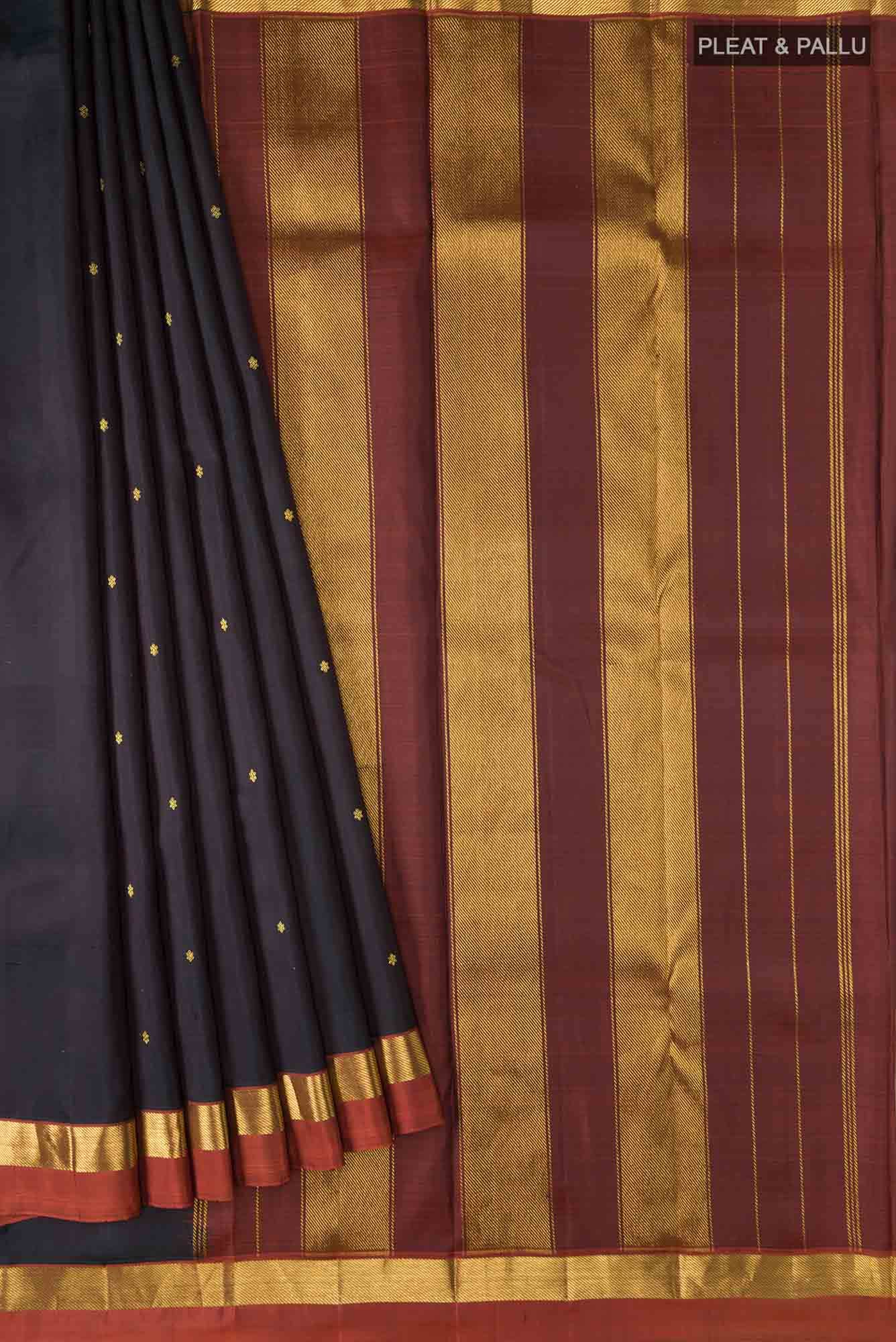 Black Kanchipuram Silk Saree