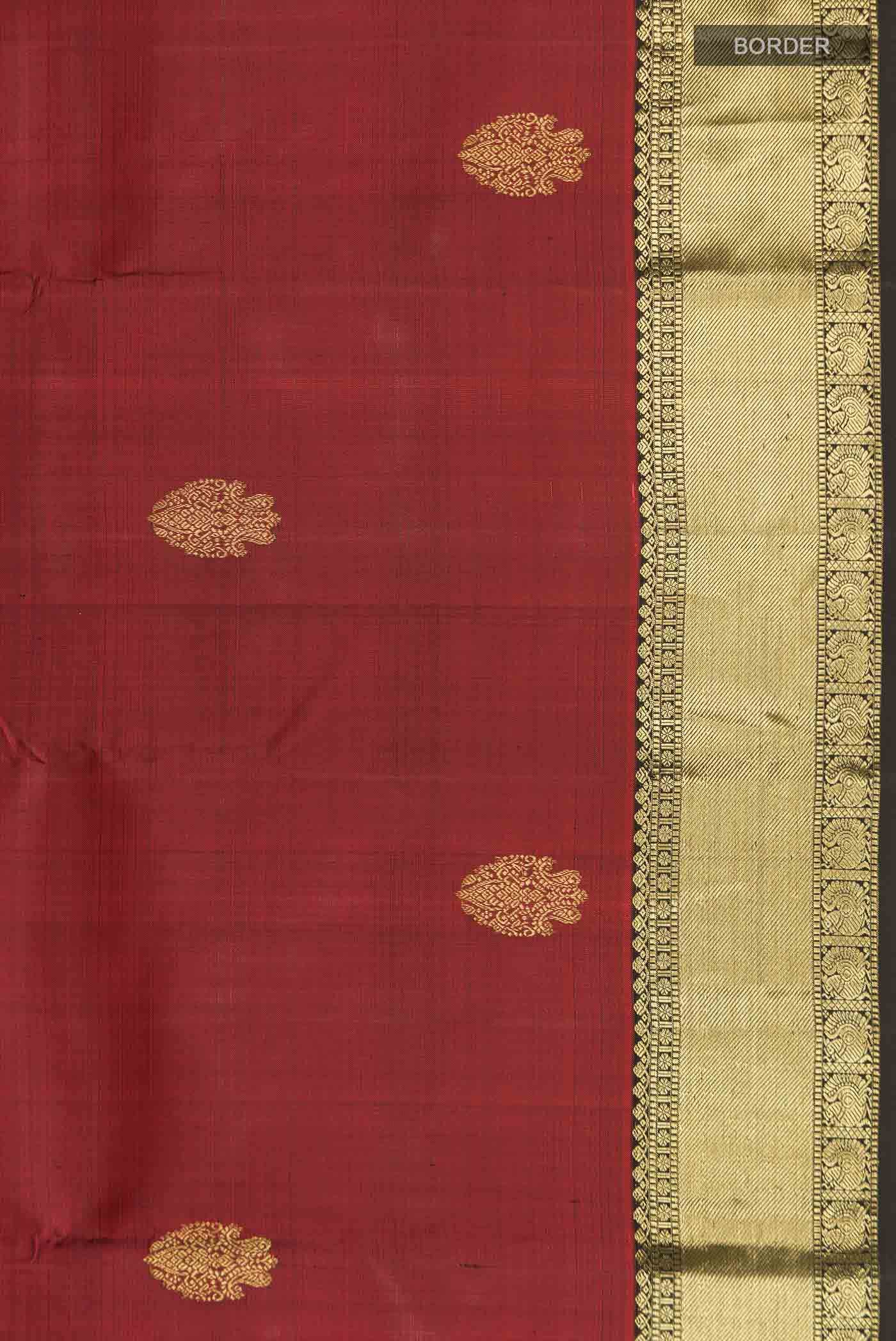 Maroon Kanchipuram Silk Saree
