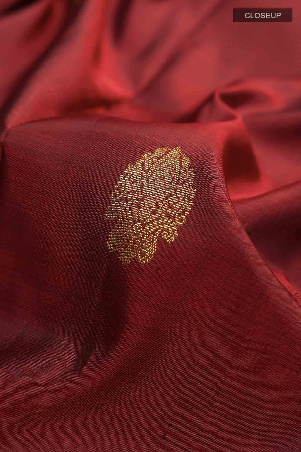 Maroon Kanchipuram Silk Saree