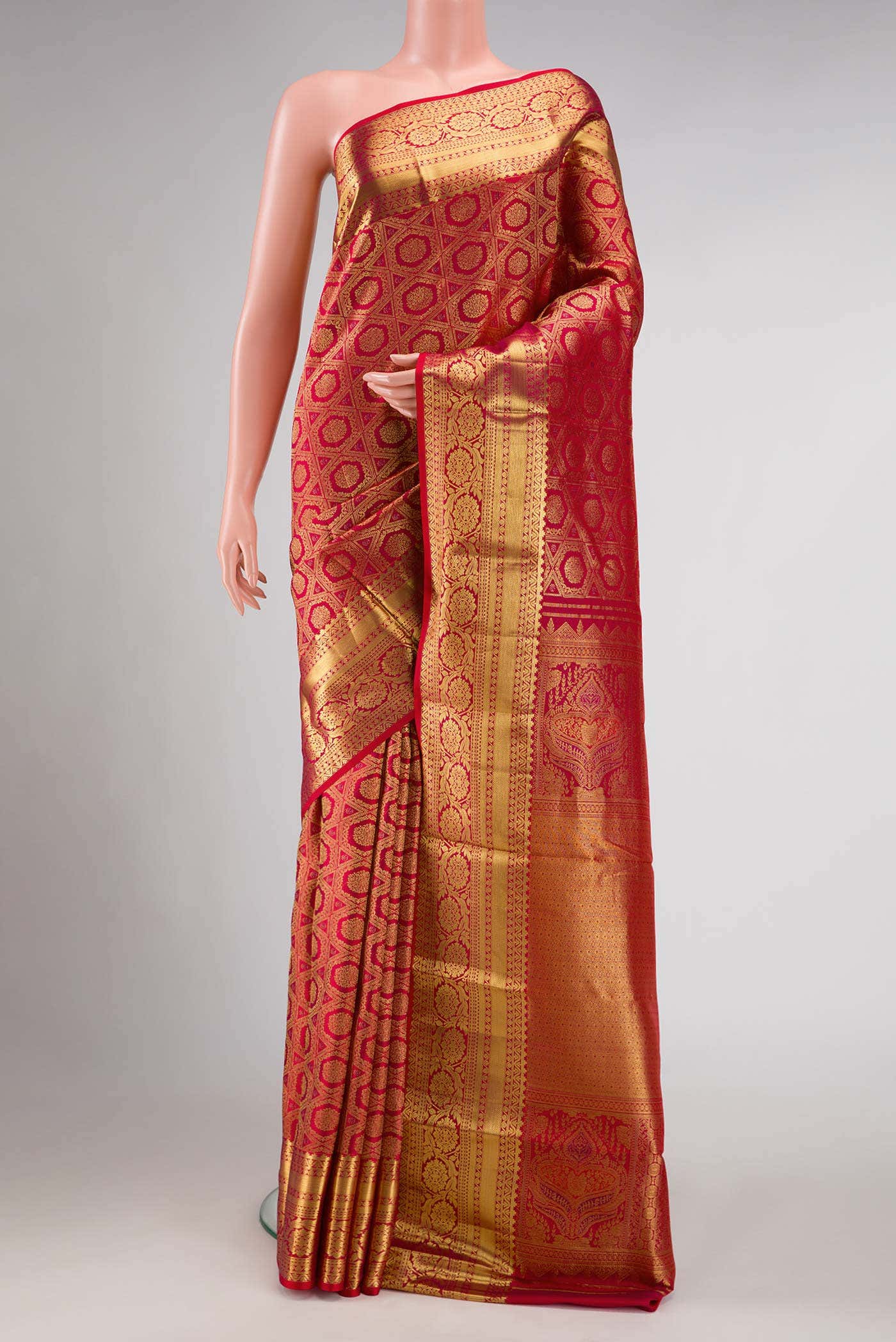 Red Kanchipuram Silk Saree