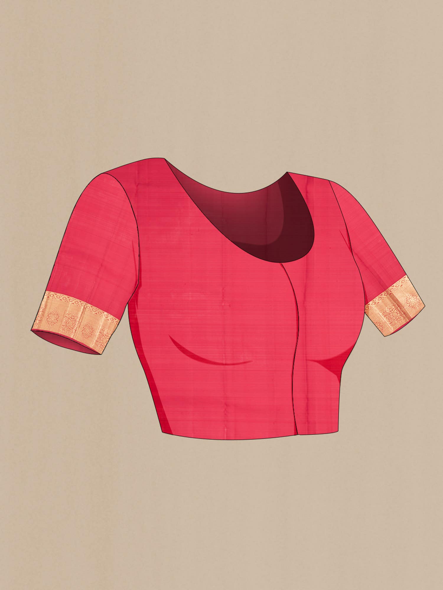 Red Kanchipuram Silk Saree