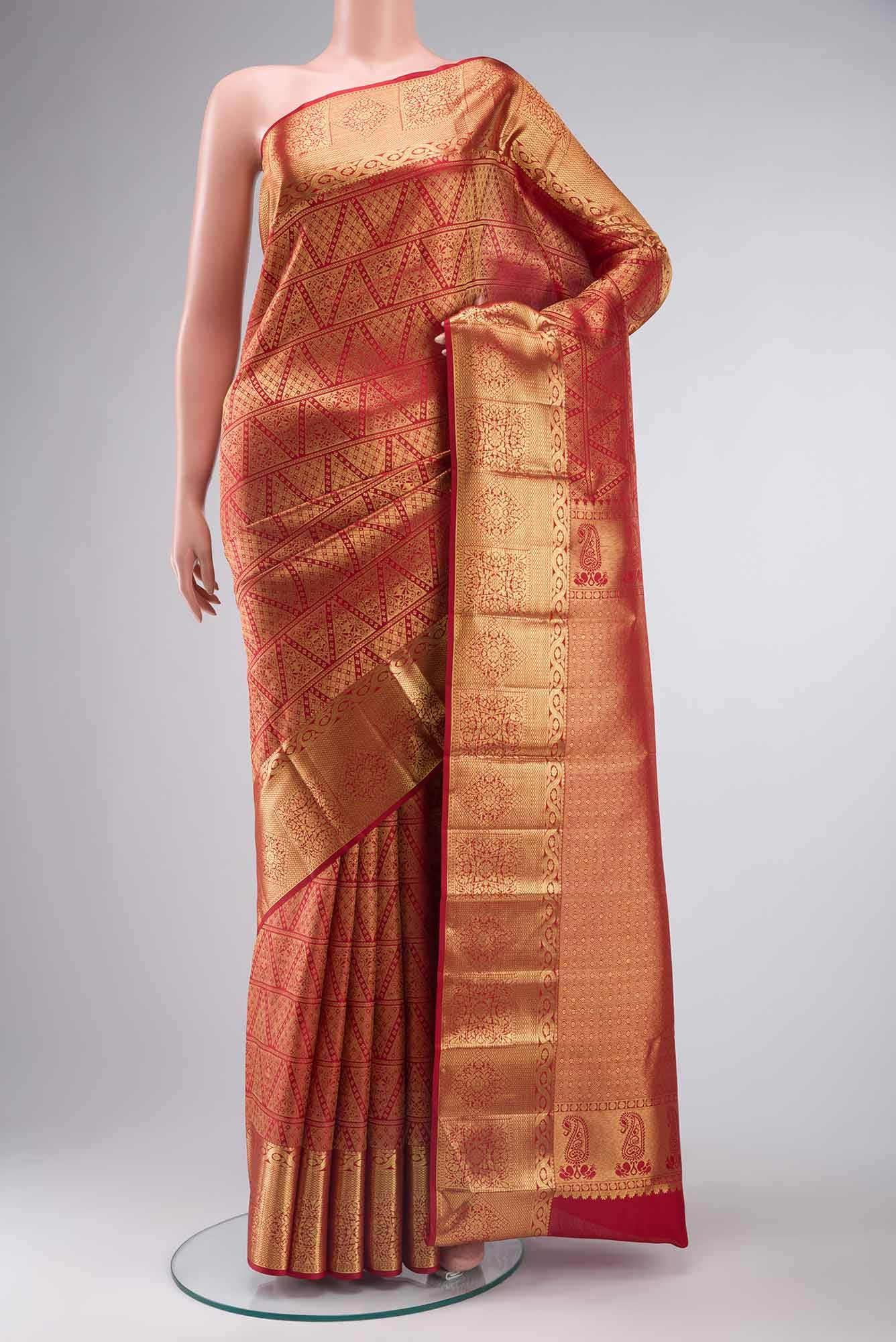 Red Kanchipuram Silk Saree