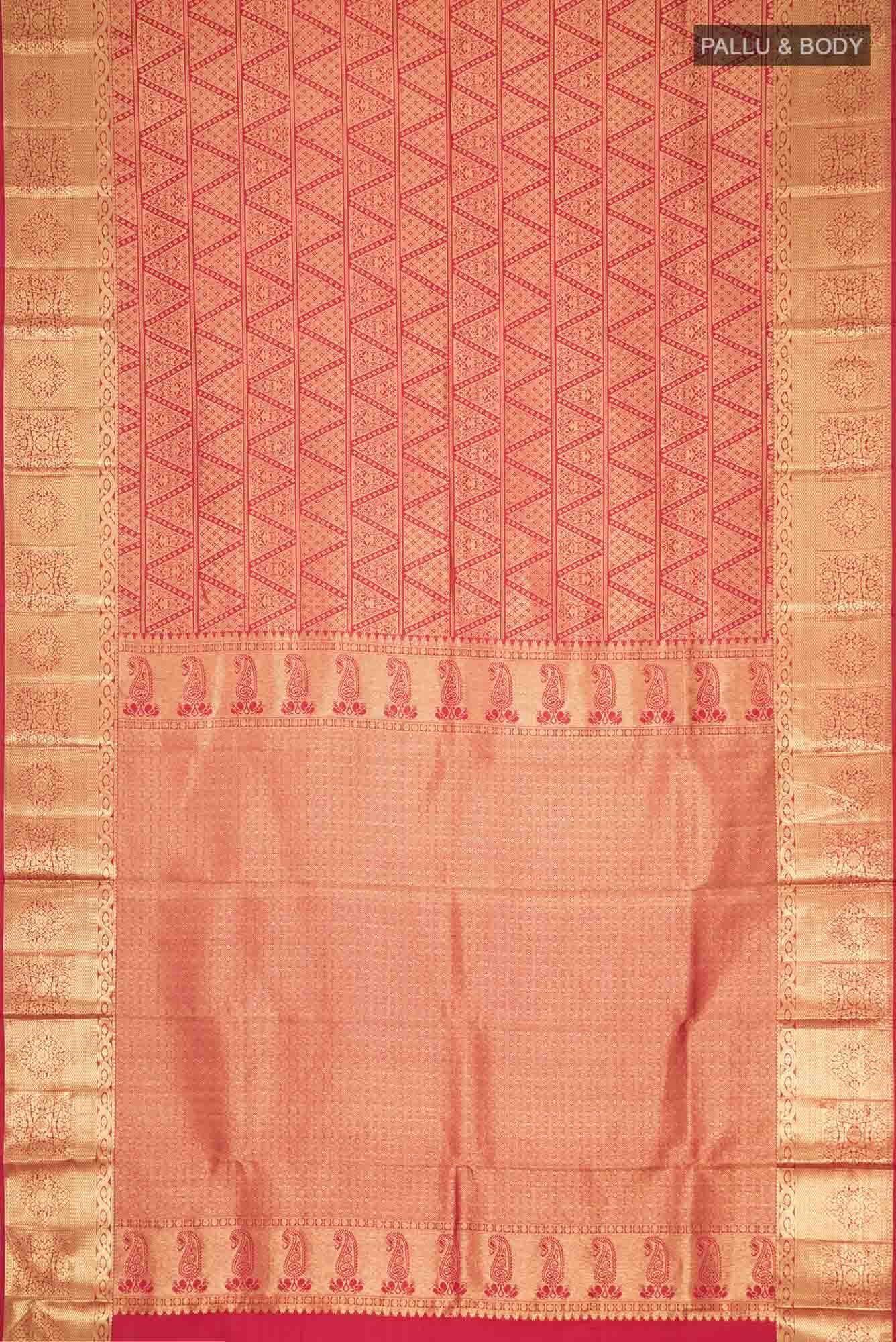 Red Kanchipuram Silk Saree