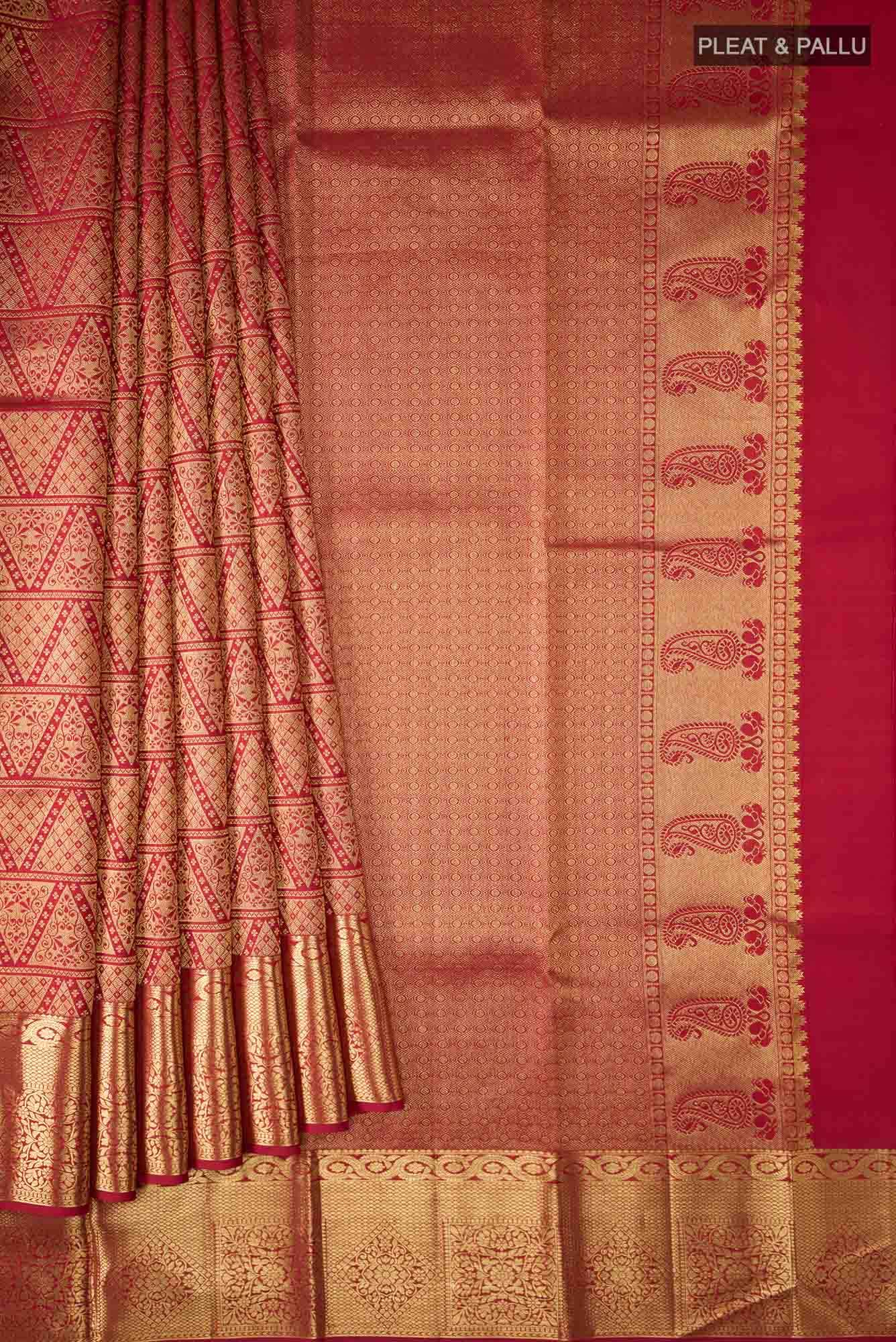 Red Kanchipuram Silk Saree