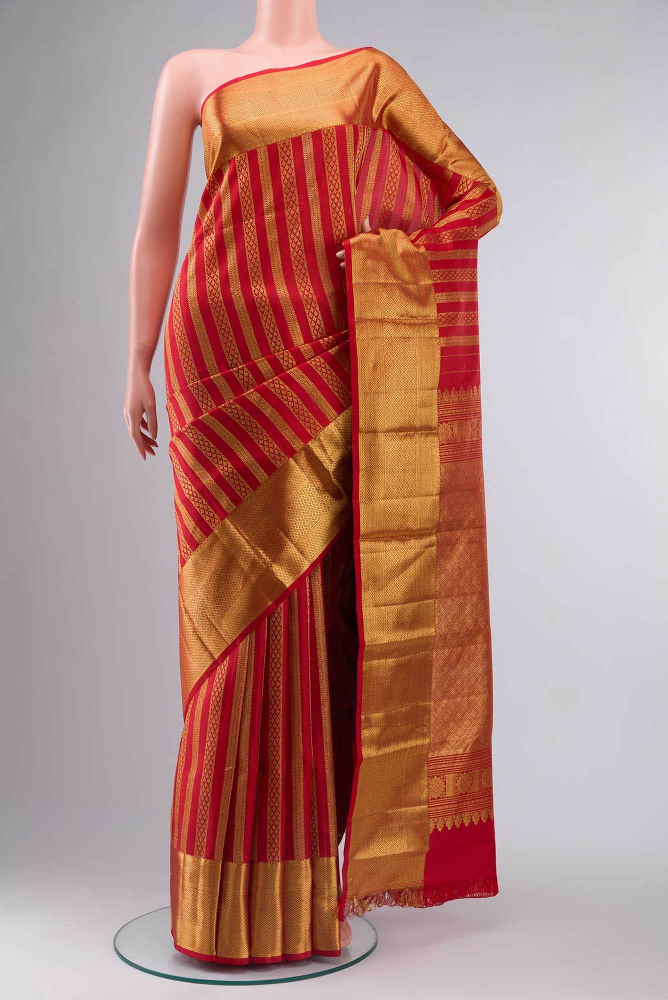 Red Kanchipuram Silk Saree