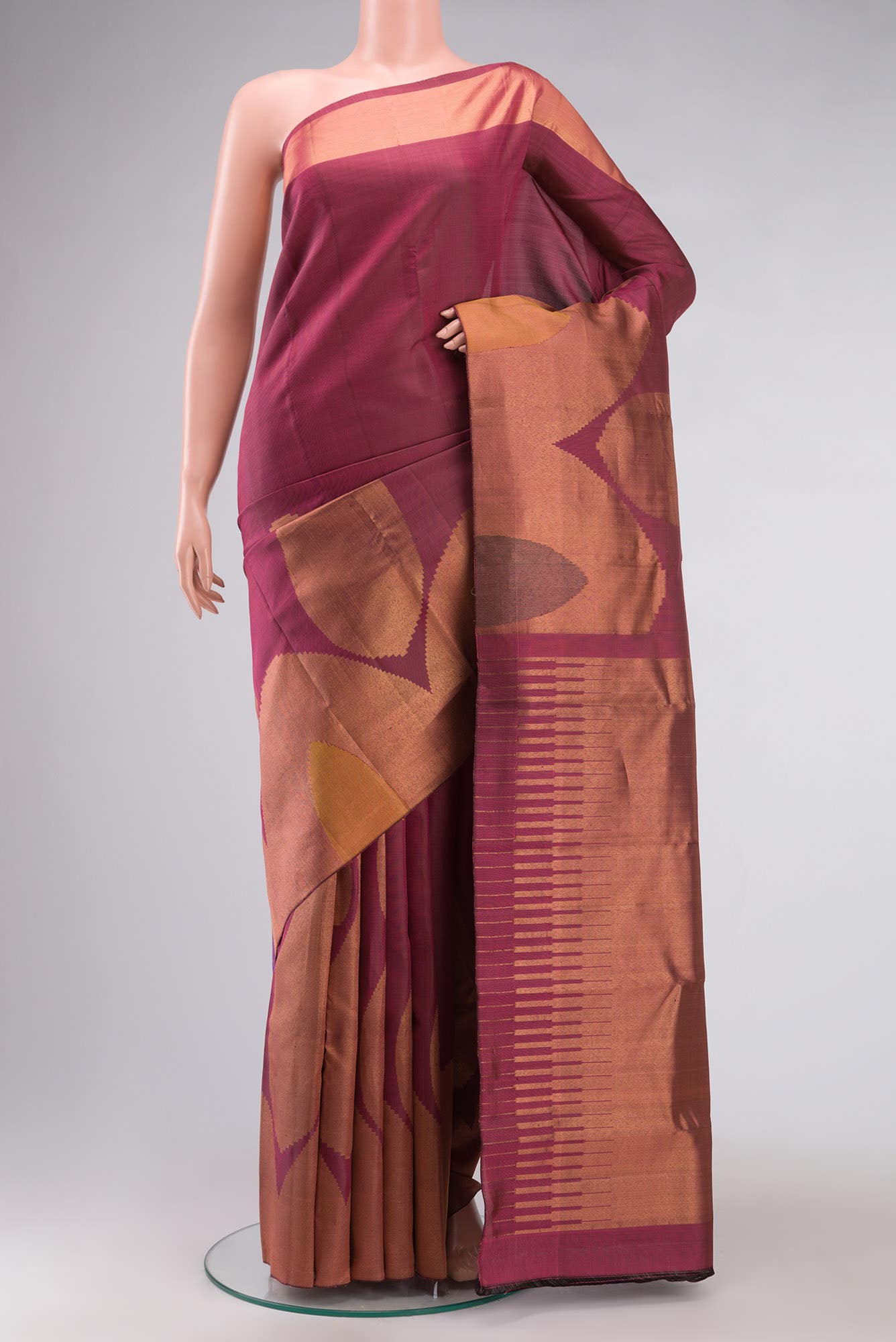Pink Kanchipuram Silk Saree