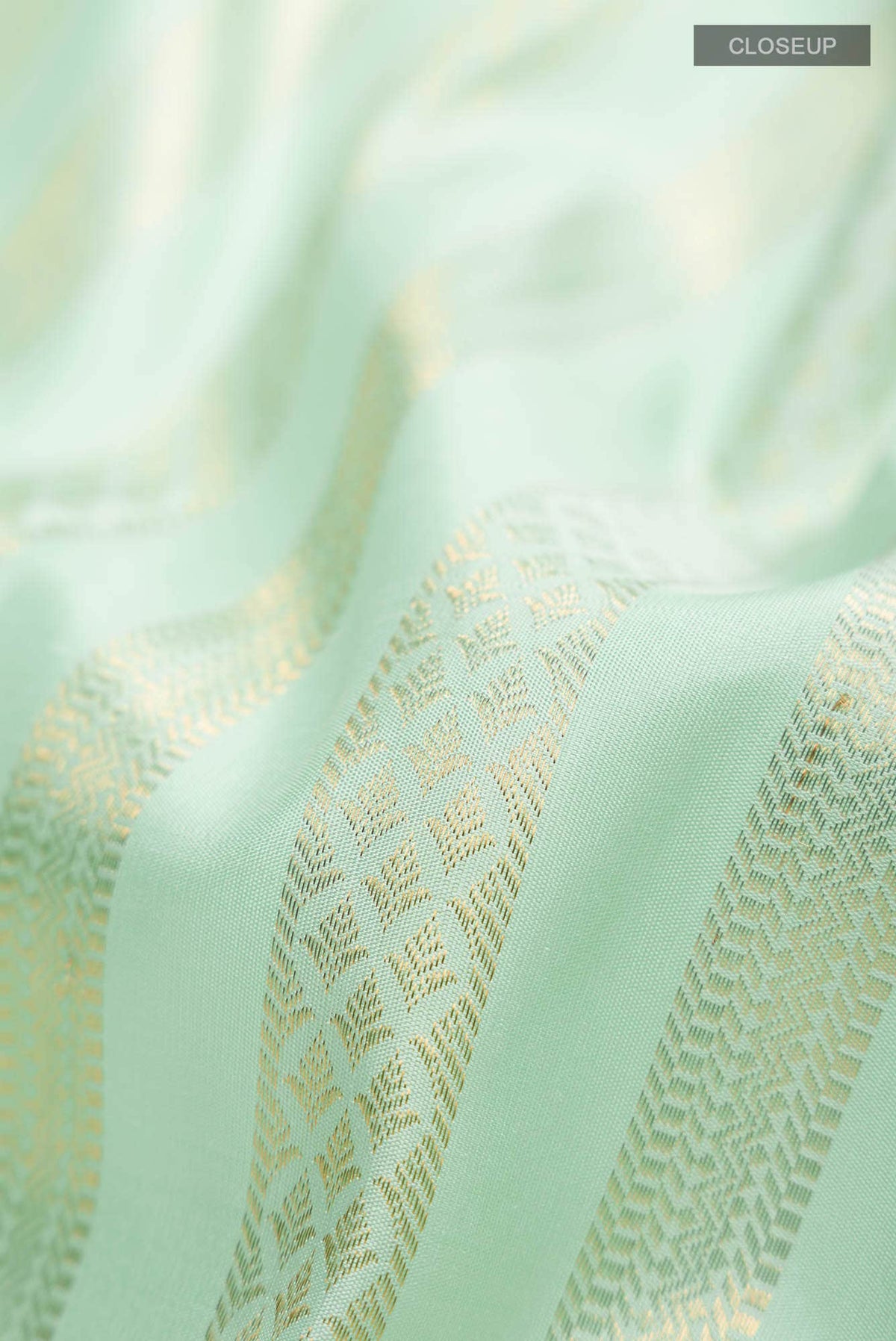 Mint Green Kanjivaram Silk Saree