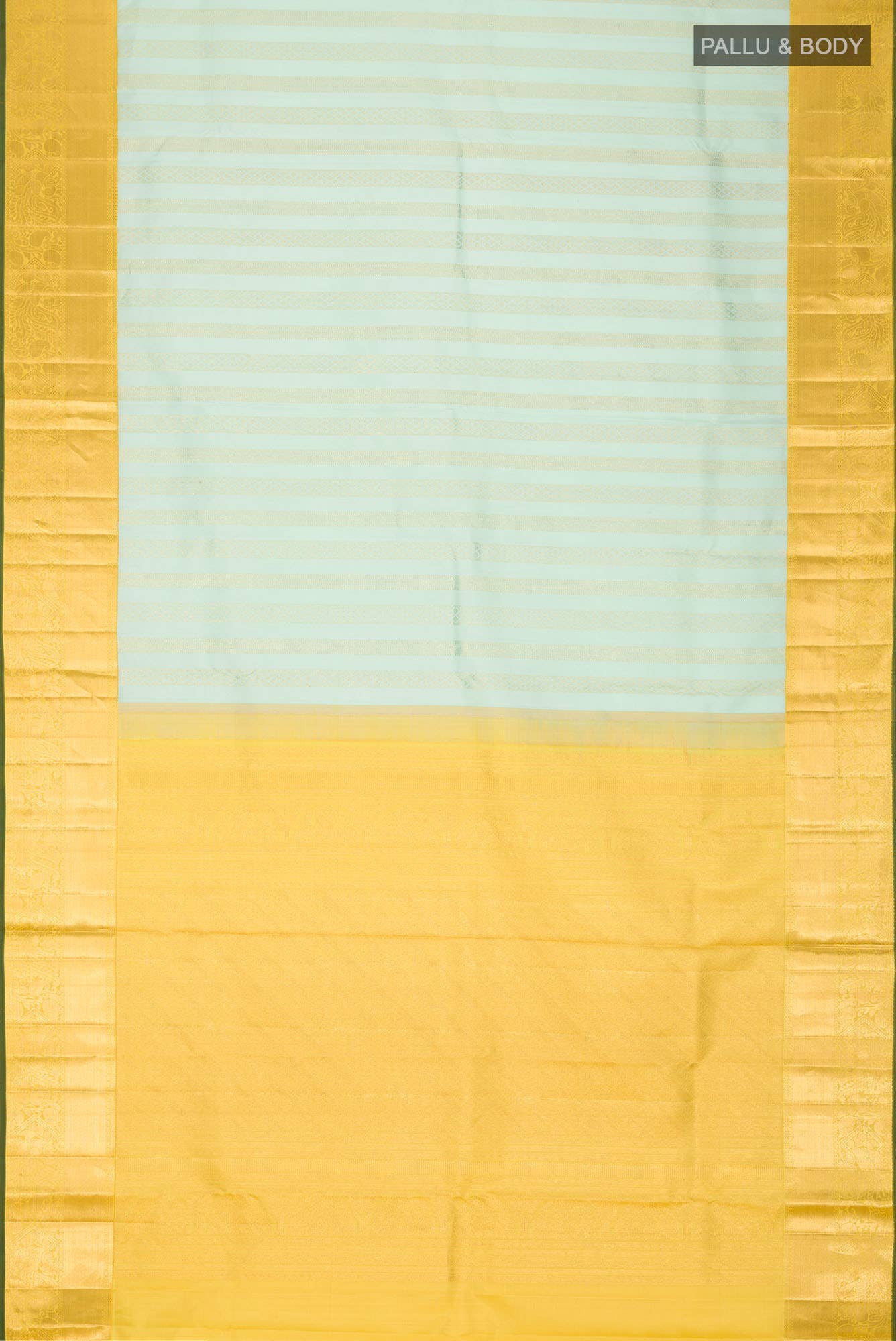 Mint Green Kanchipuram Silk Saree