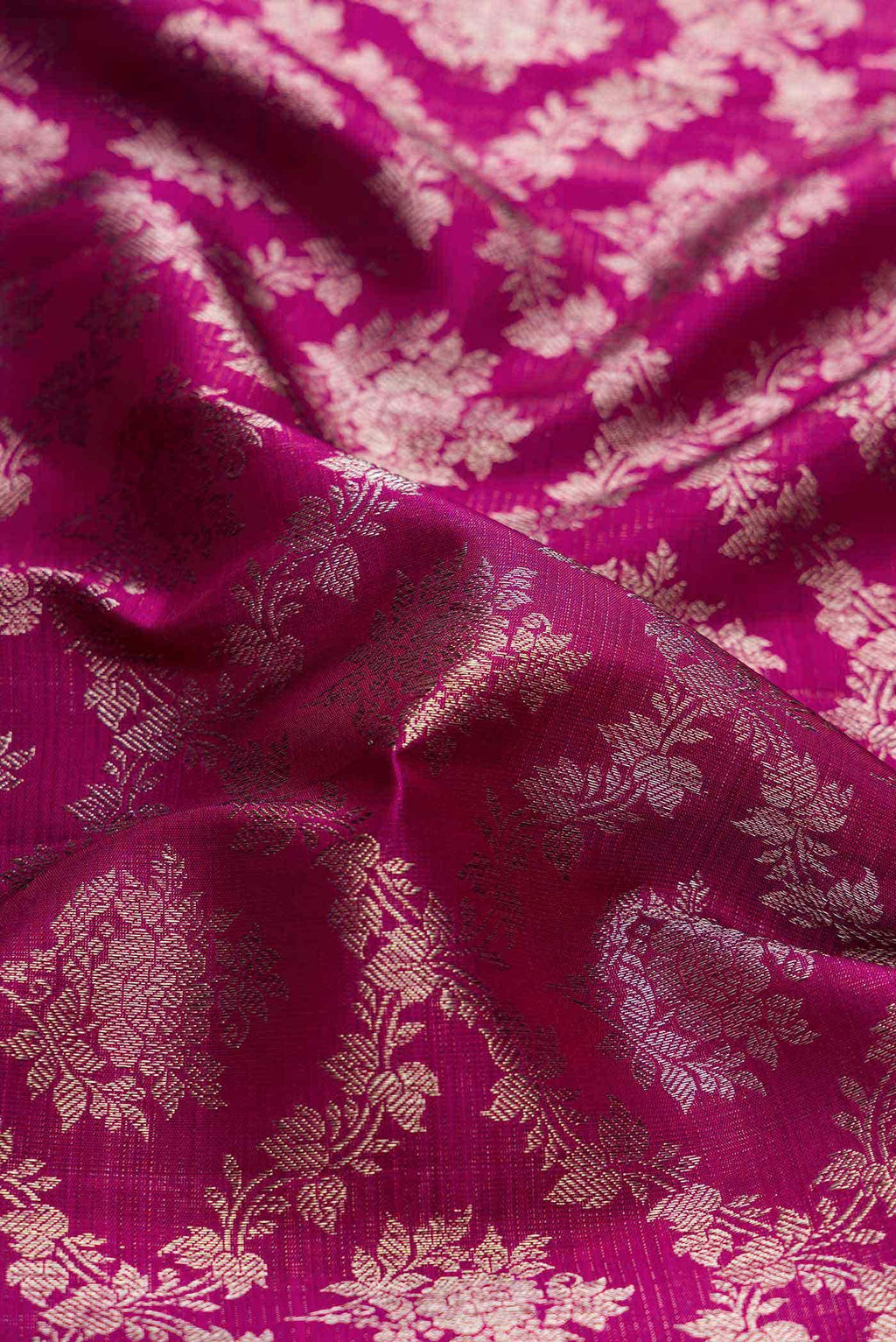 Magenta Dual Tone Kanchipuram Silk Saree