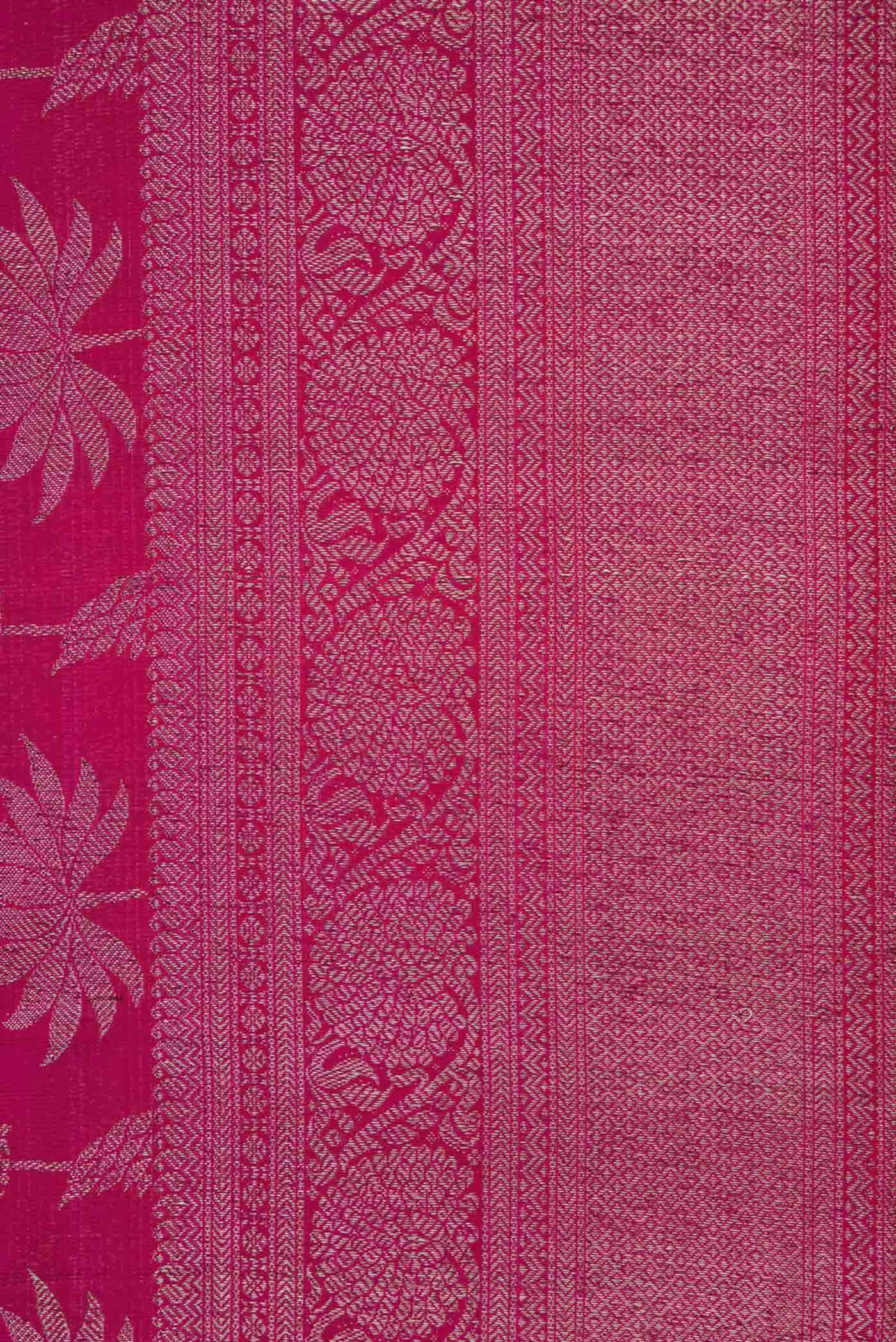 Magenta Dual Tone Kanchipuram Silk Saree