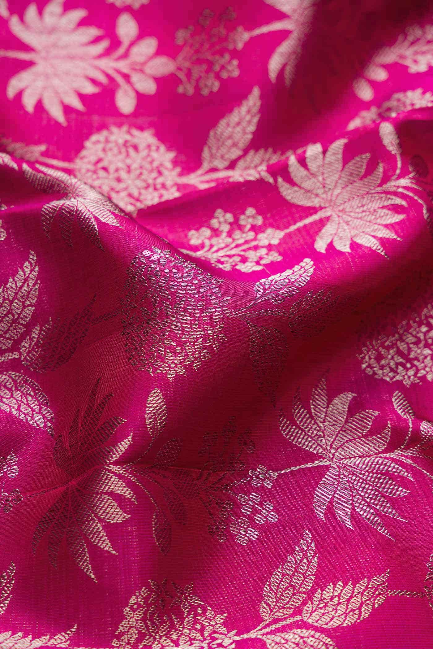 Magenta Dual Tone Kanchipuram Silk Saree