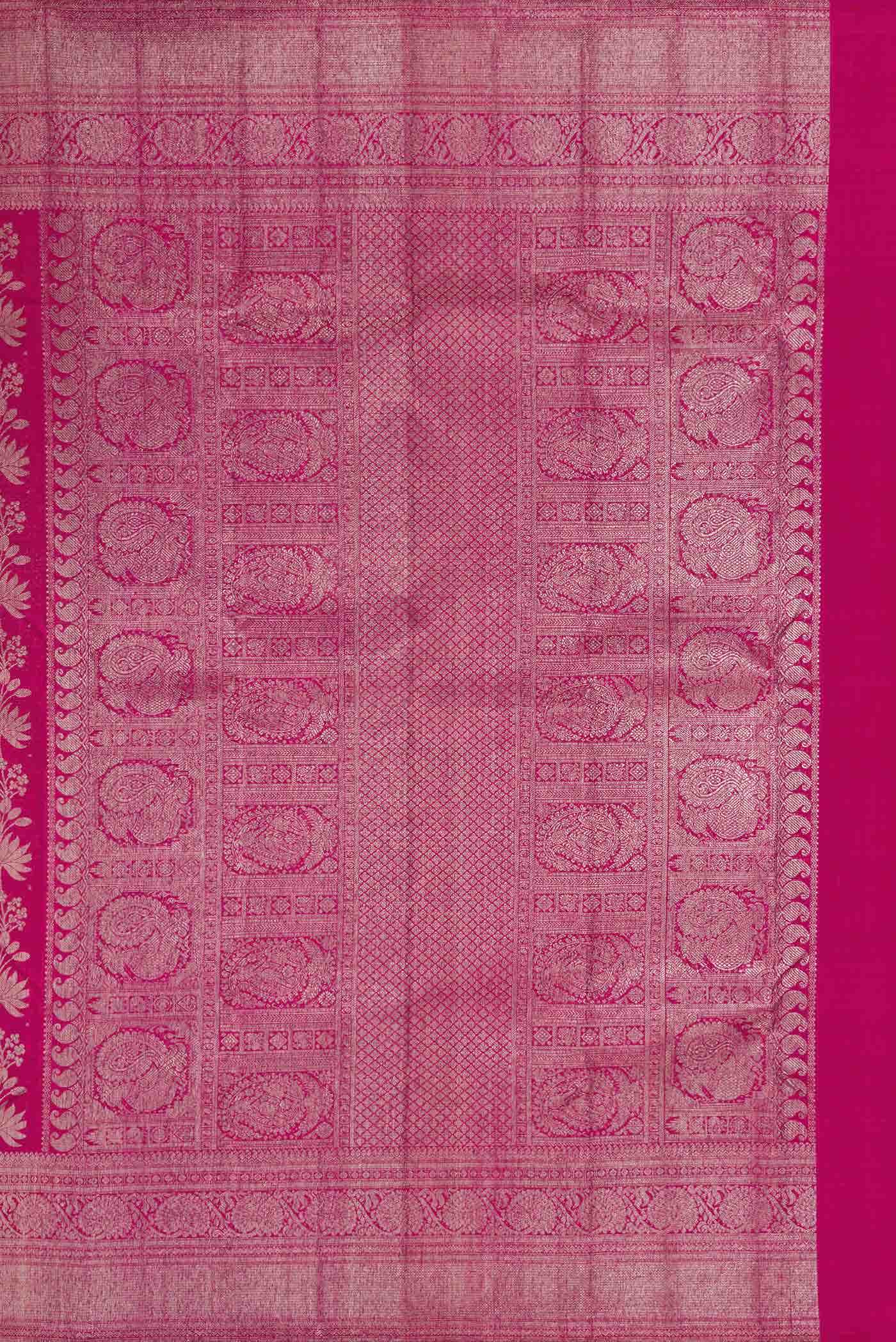 Magenta Dual Tone Kanchipuram Silk Saree