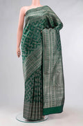 Bottle Green Kanchipuram Silk Saree