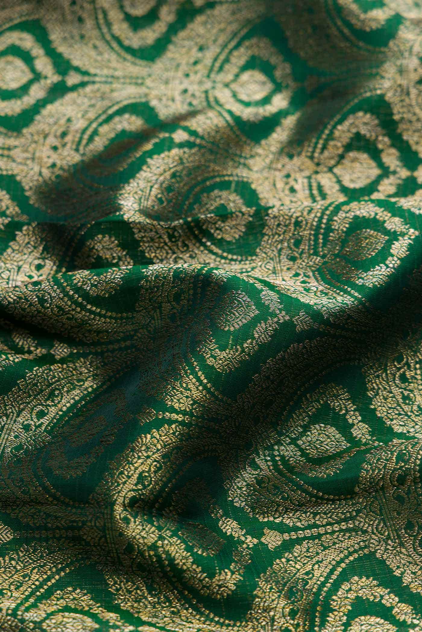 Green Dual Tone Kanchipuram Silk Saree
