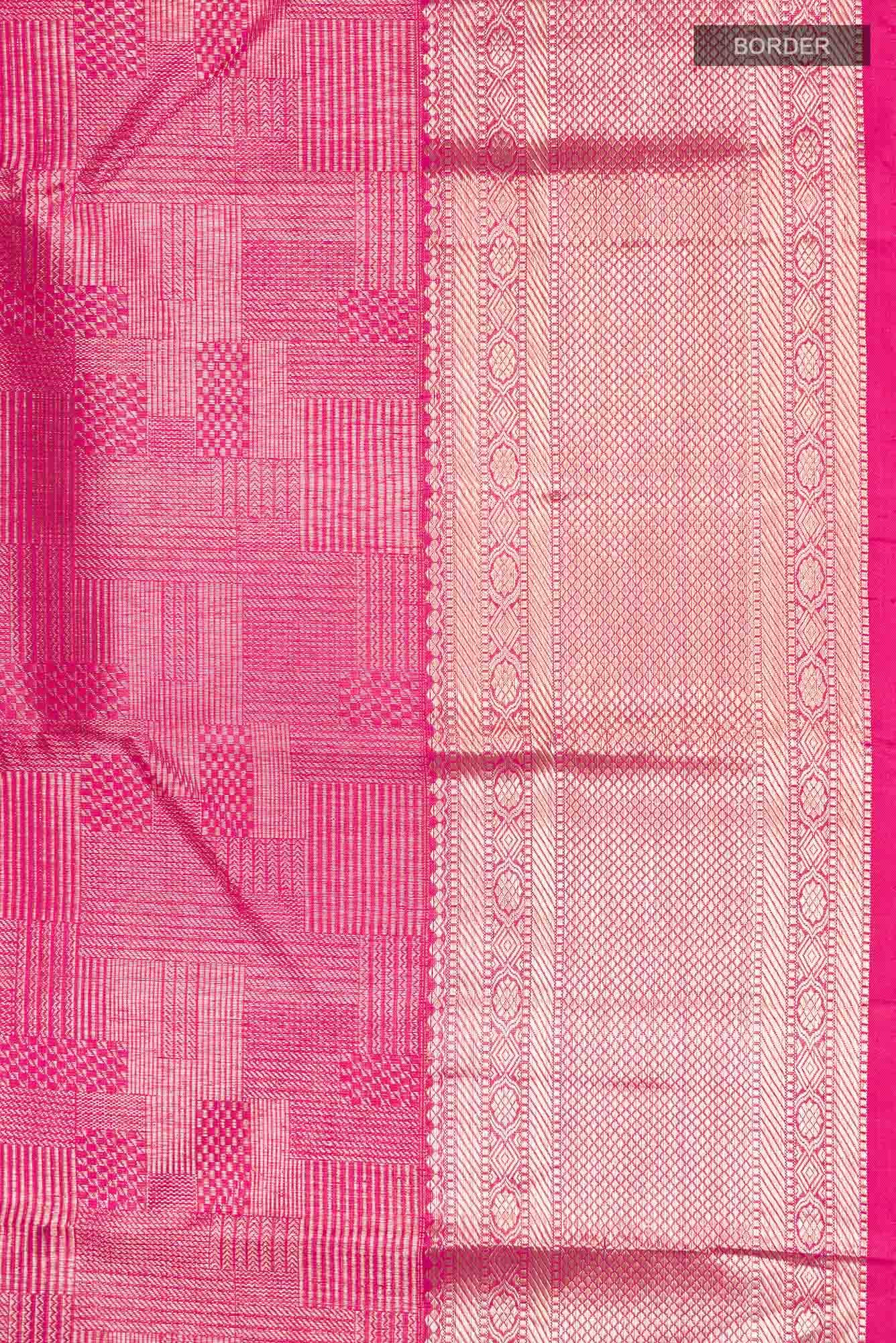 Pink Kanchipuram Silk Saree