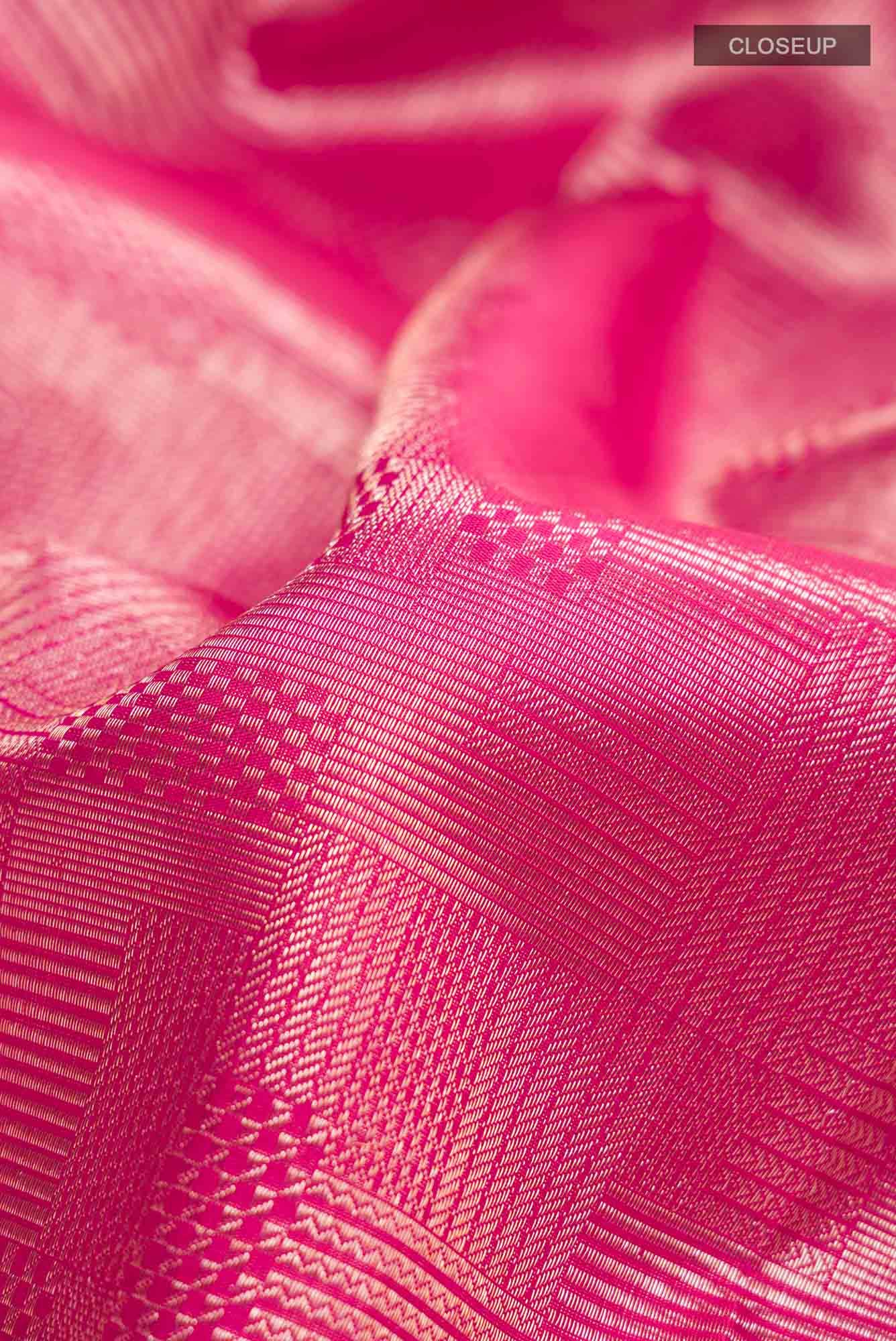 Pink Kanchipuram Silk Saree