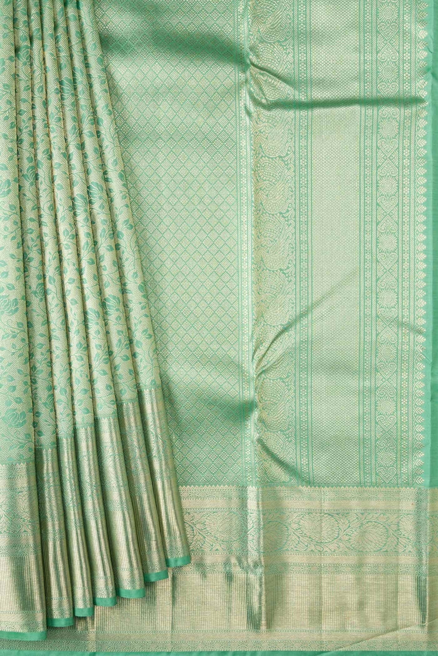 Light Green Kanchipuram Silk Saree