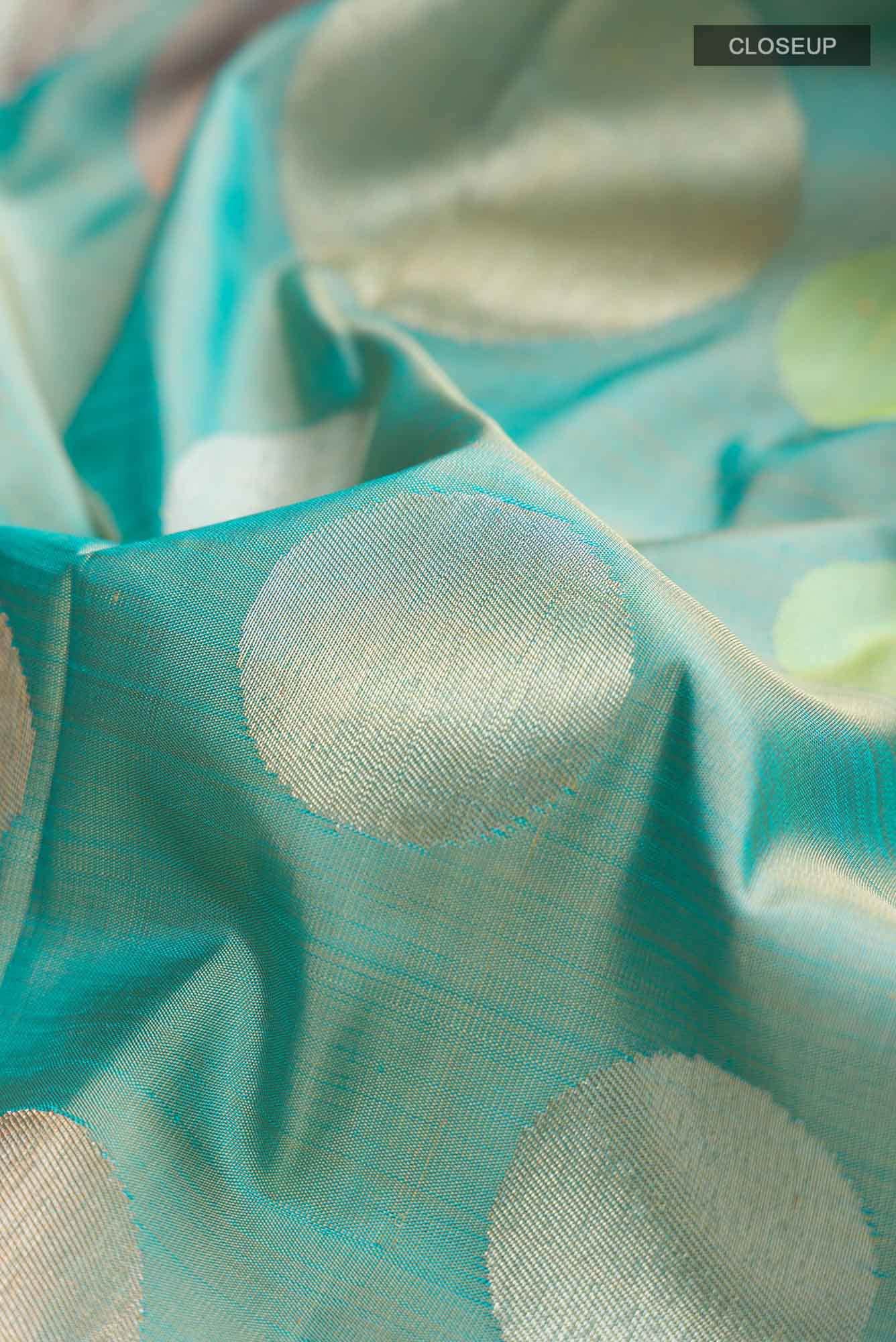 Blue Kanchipuram Silk Saree