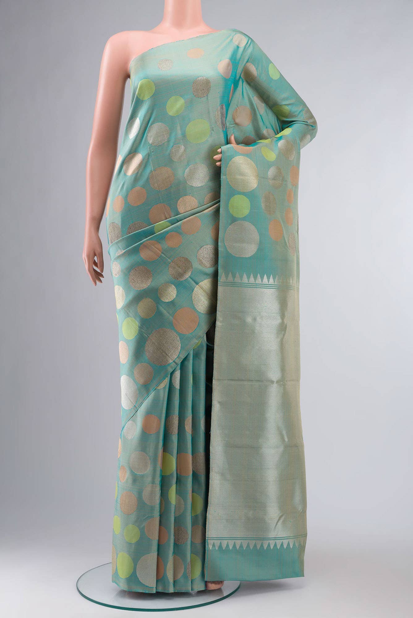 Blue Kanchipuram Silk Saree