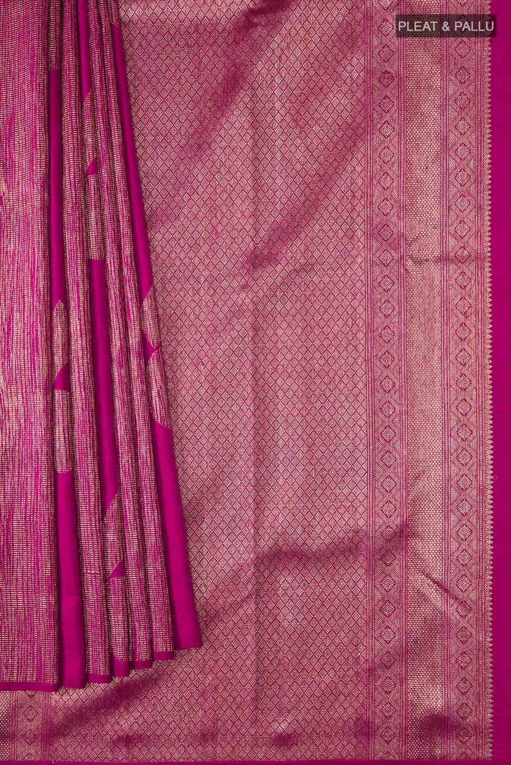 Purple Kanchipuram Silk Saree