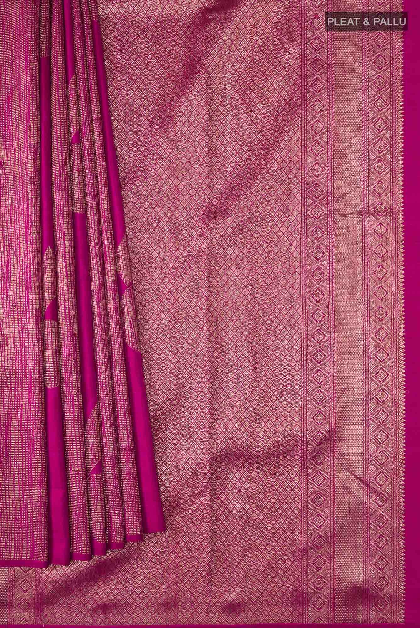 Purple Kanchipuram Silk Saree