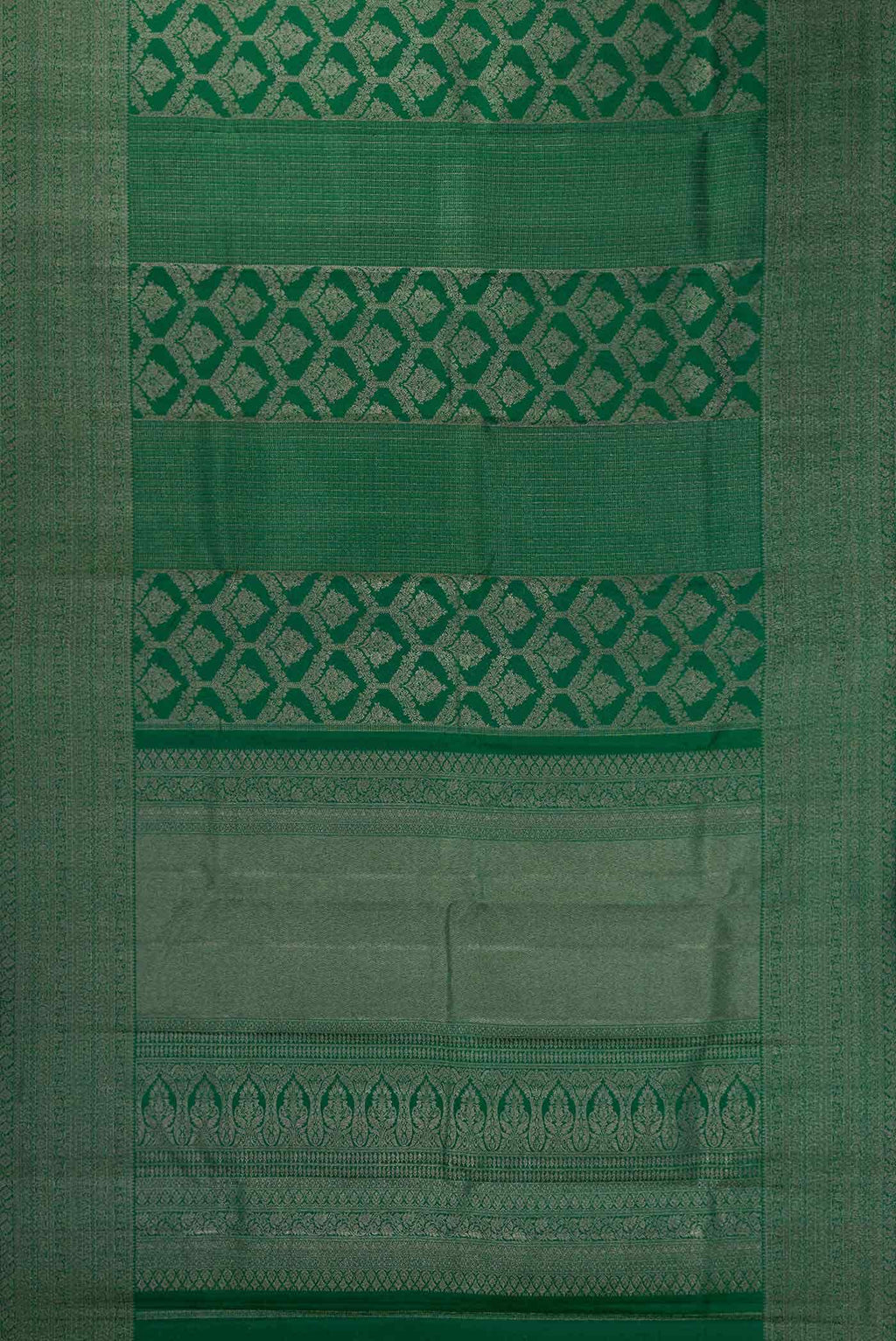 Green Dual Tone Kanchipuram Silk Saree